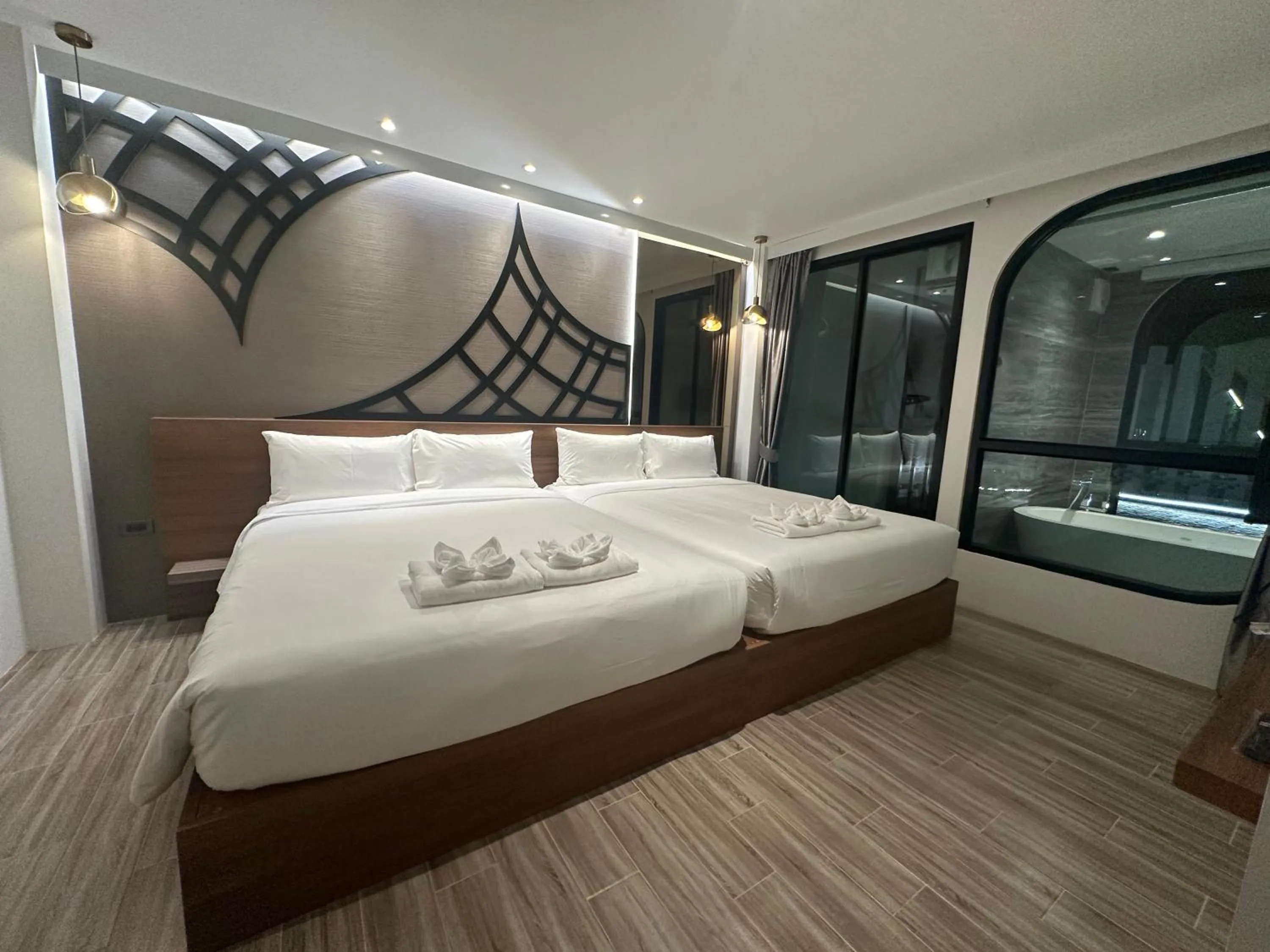 Bed in S3 Ayutthaya Hotel