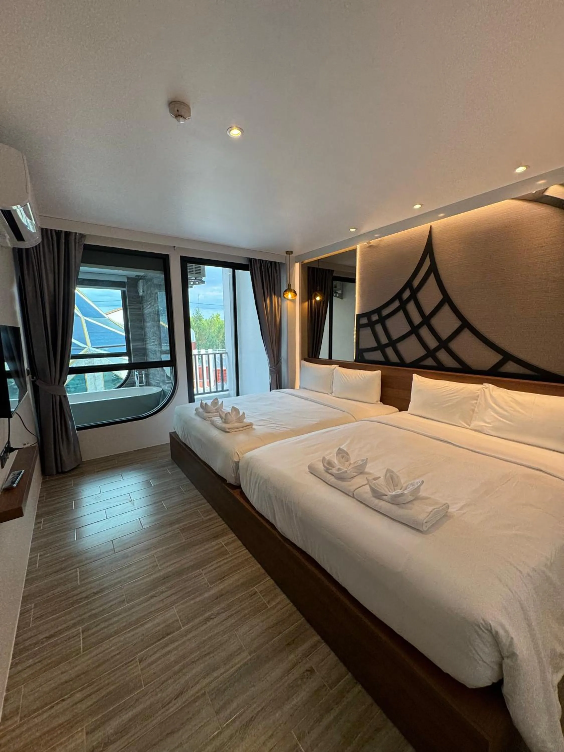 Bed in S3 Ayutthaya Hotel