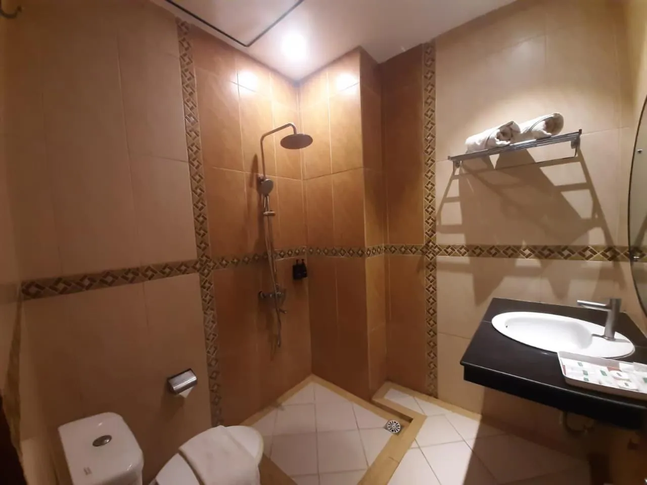 Shower in Parkside Meuligoe Hotel