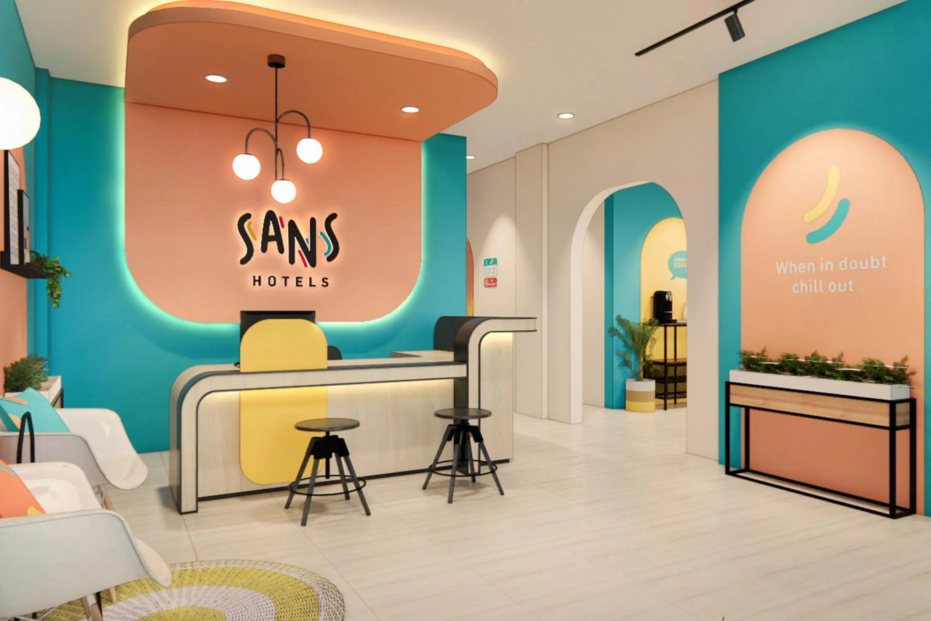 Lobby or reception in Sans Hotel Cengkareng