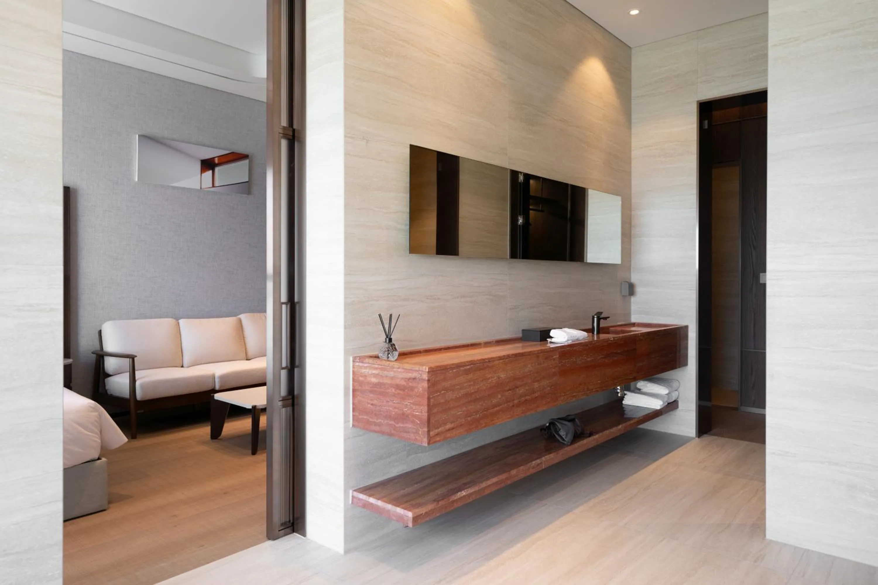 Bed in Mer de laube Hotel