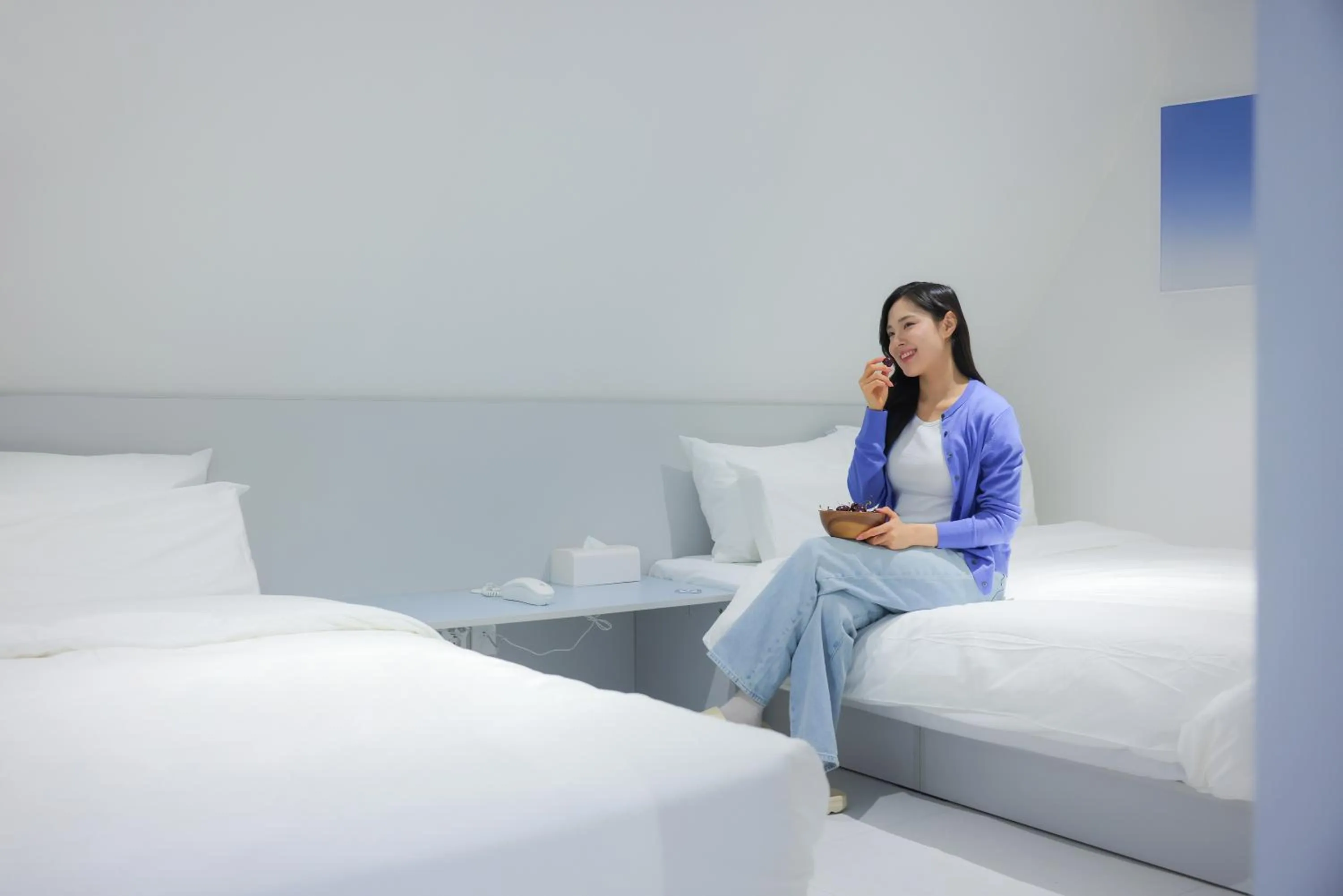 Bed in Anook Air Hotel Chuncheon