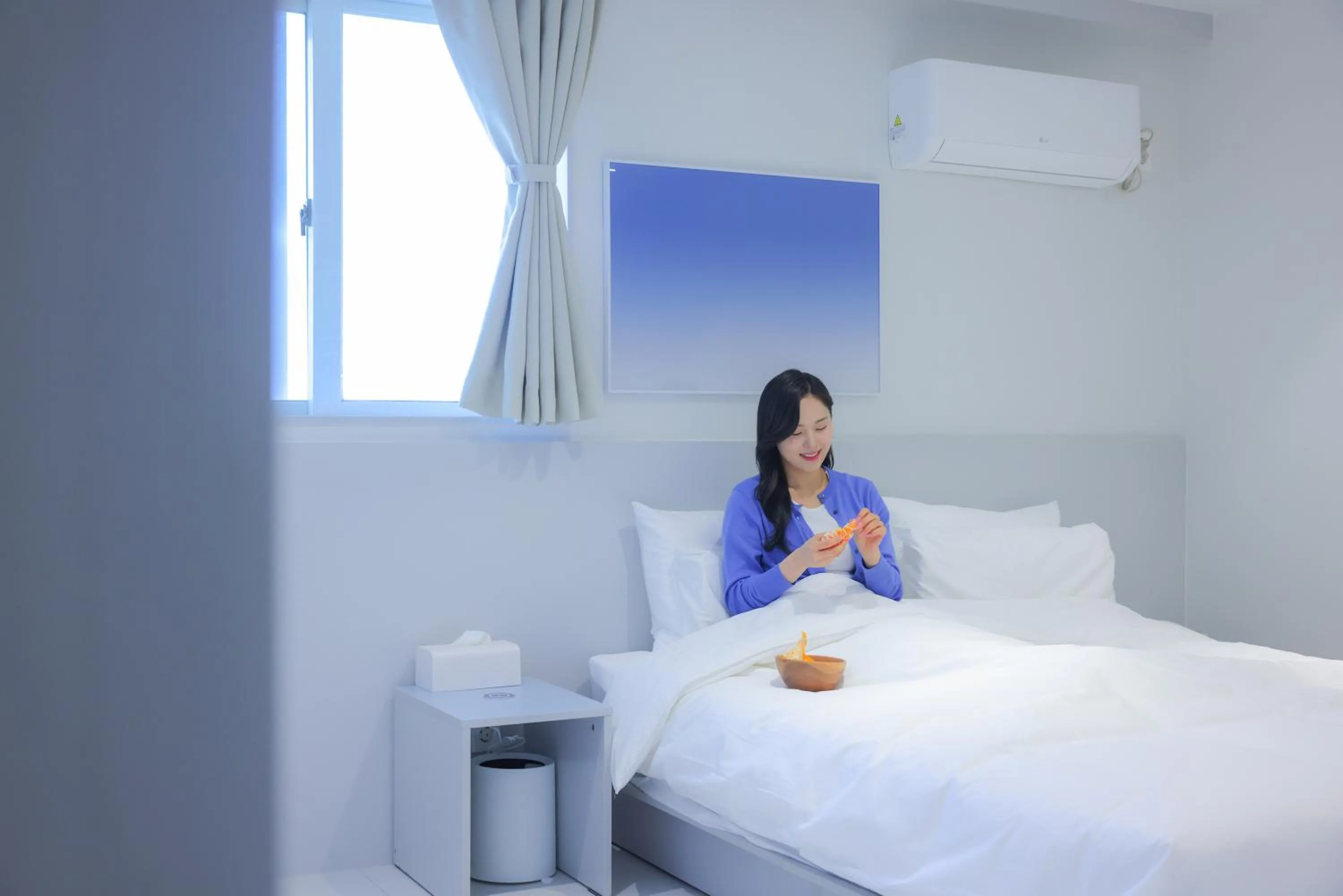 Bed in Anook Air Hotel Chuncheon