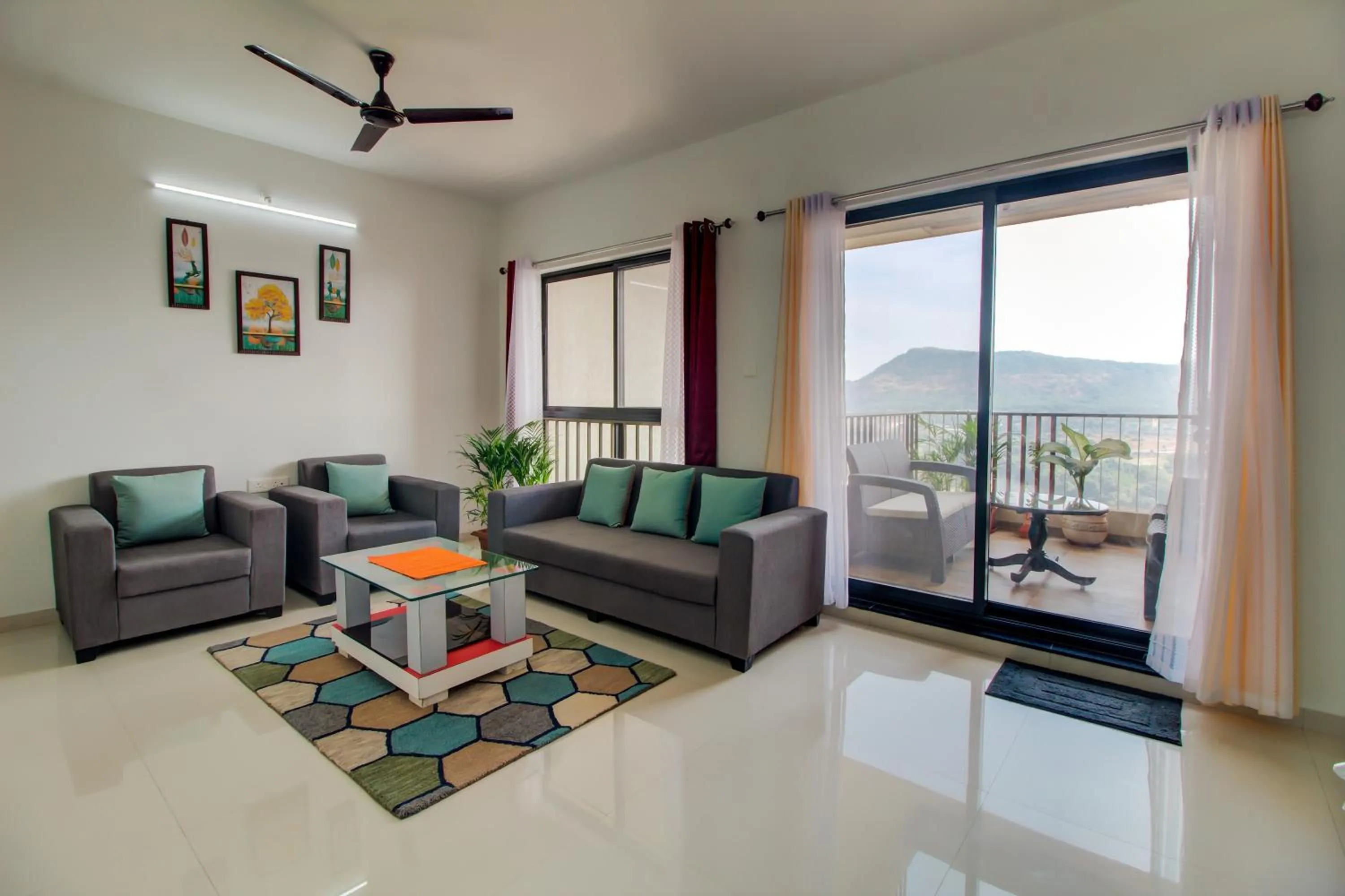Living room in VibeStayZ Kedar Hinjewadi