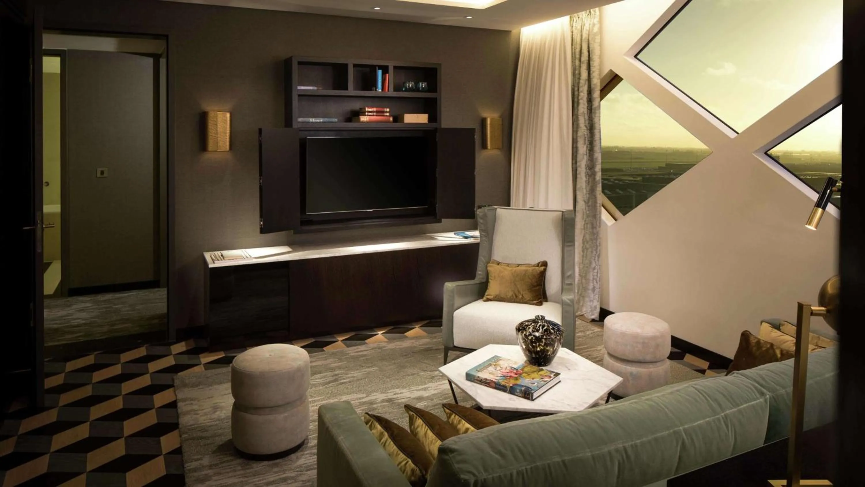 Bedroom in Hilton Amsterdam Airport Schiphol