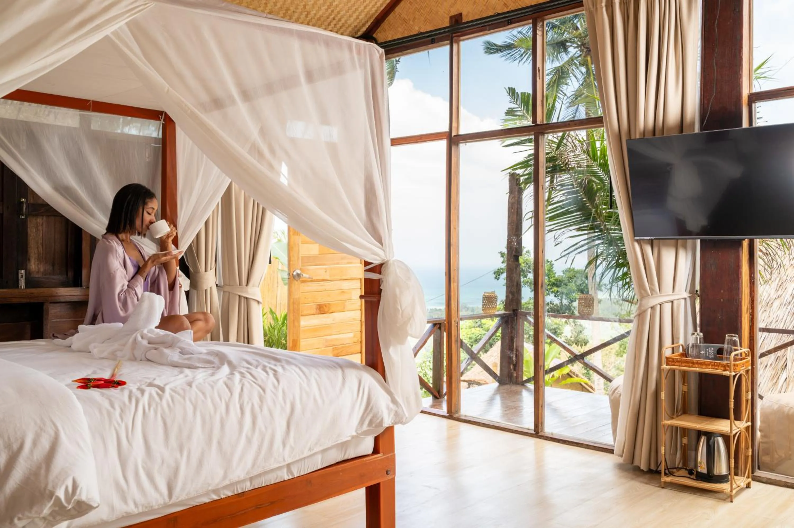 Photo of the whole room, Bed in RoomQuest THEVA Resort Koh Samui