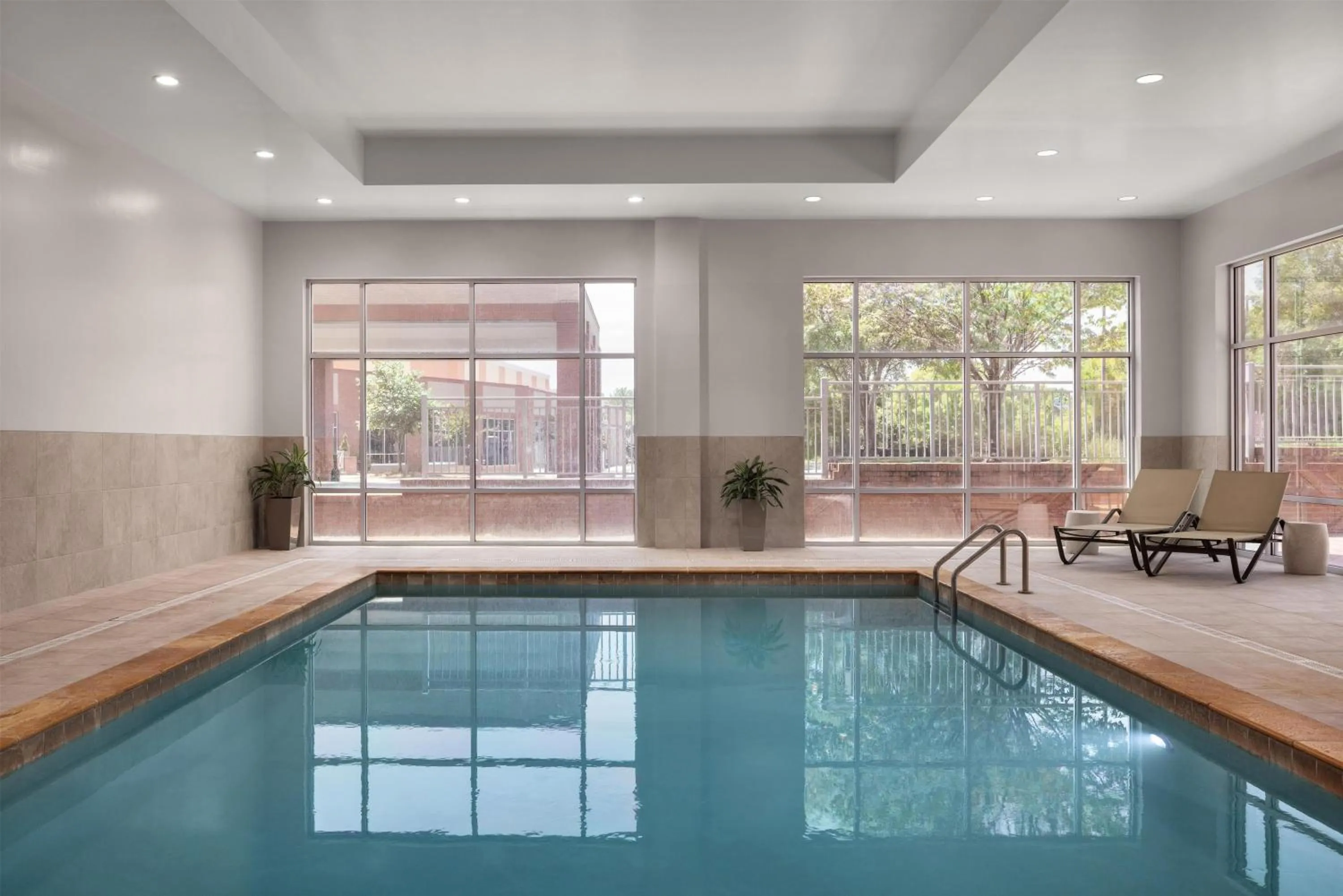 Pool view in Embassy Suites Charlotte/Ayrsley