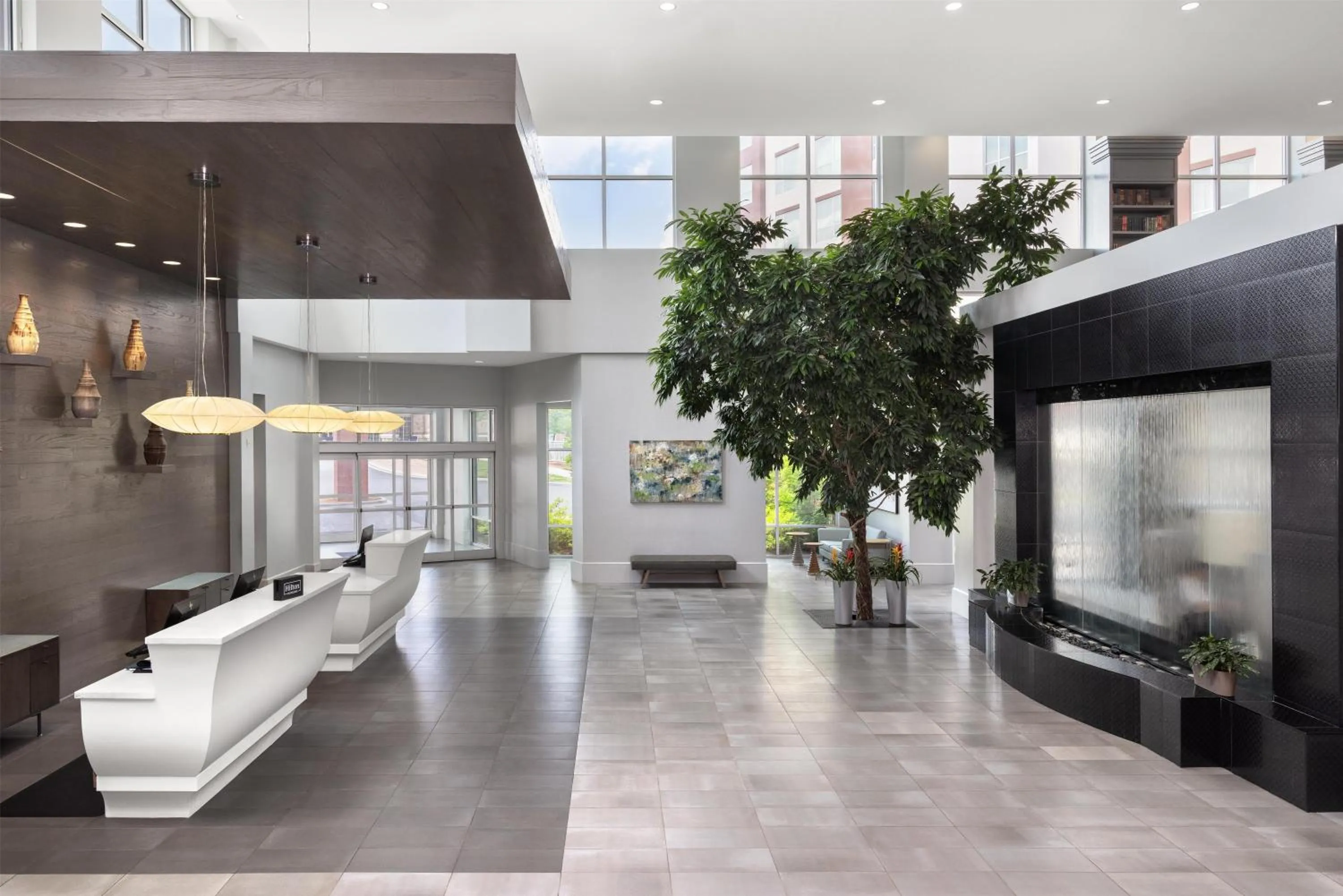 Lobby or reception in Embassy Suites Charlotte/Ayrsley