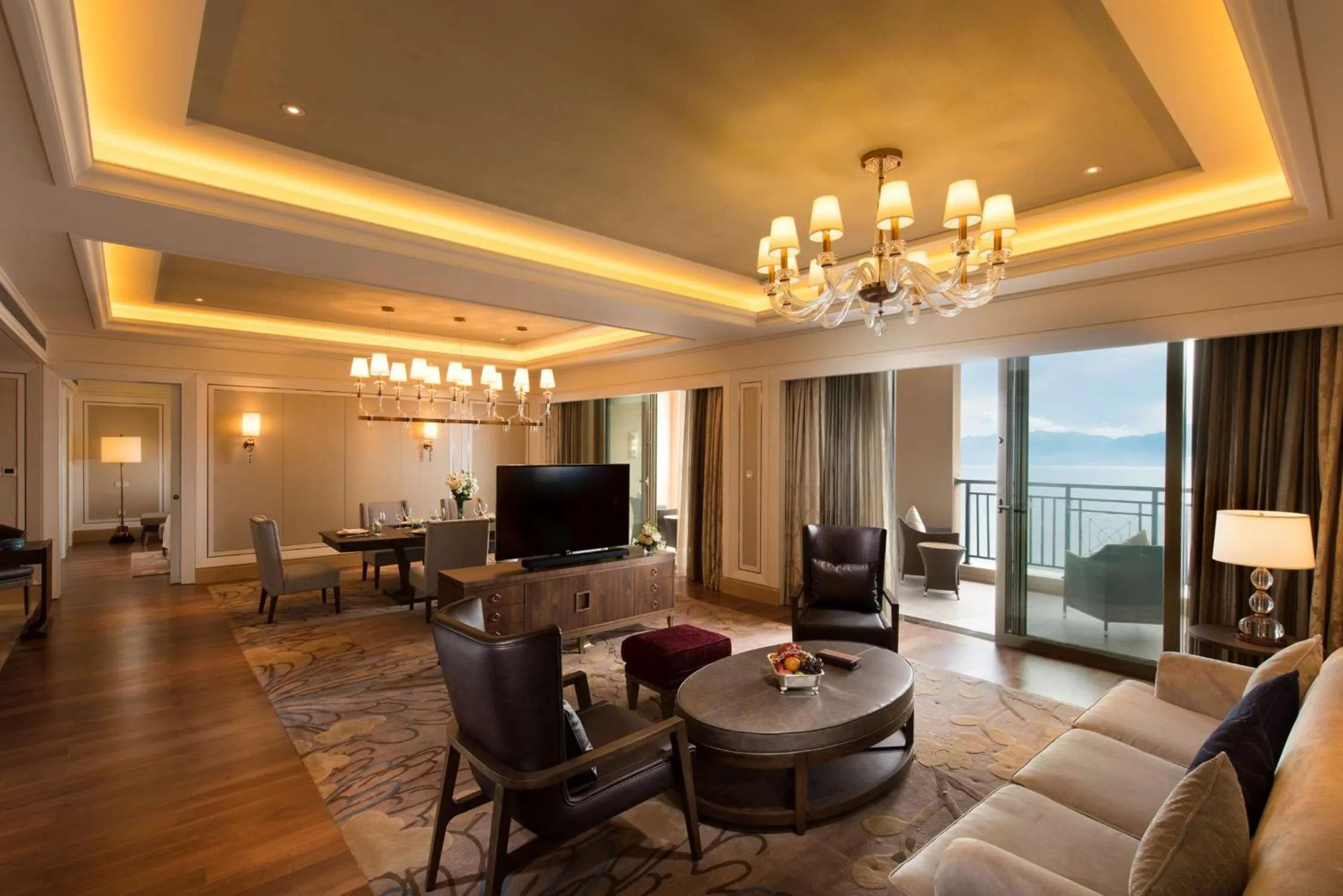 Living room in Hilton Yuxi Fuxian Lake