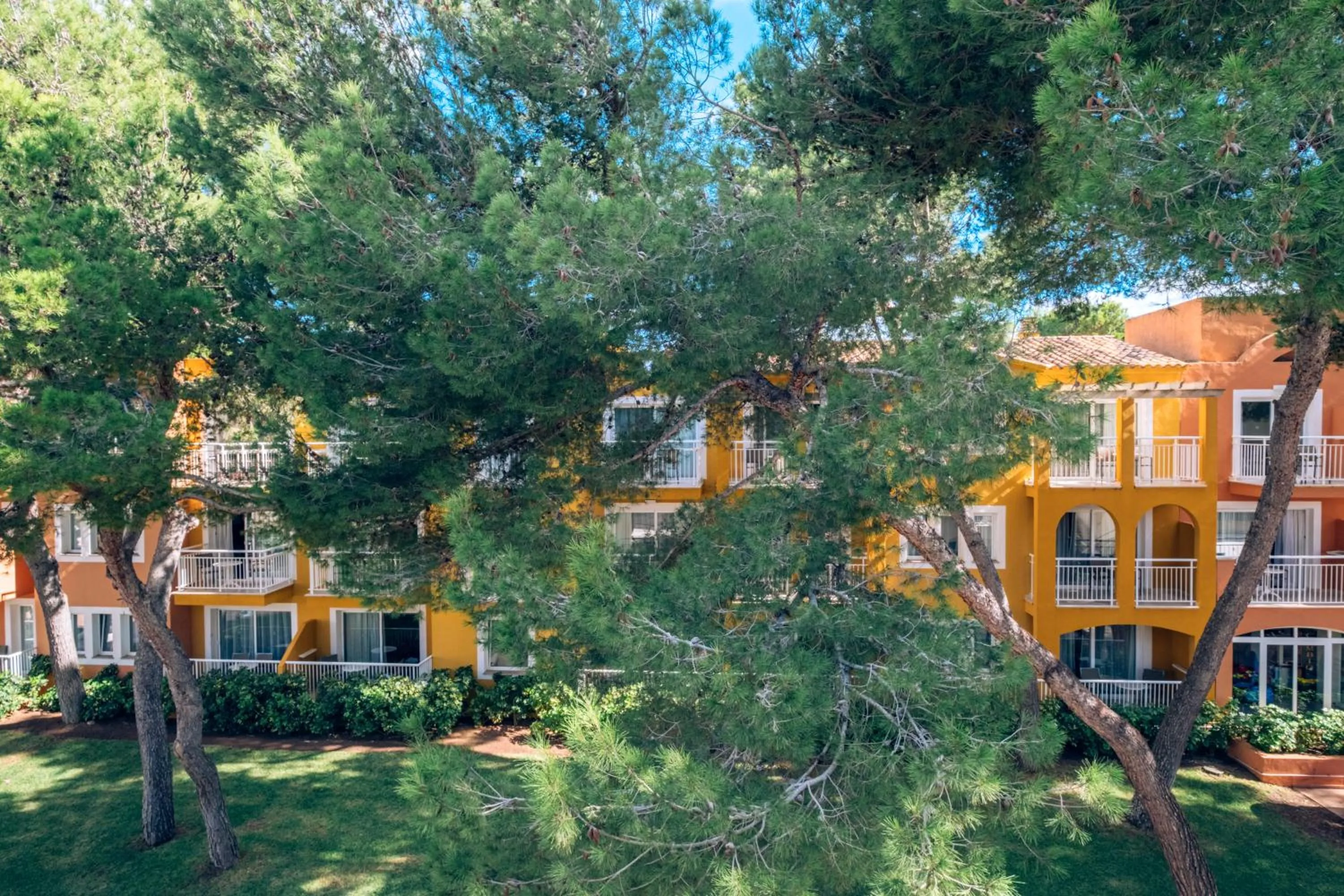 Quiet street view in Iberostar Waves Club Cala Barca All Inclusive