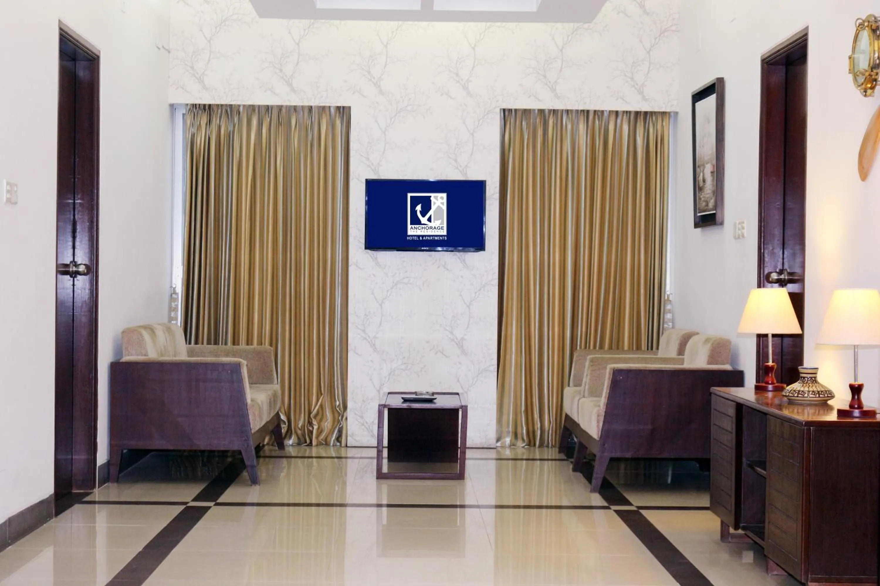 Living room in Anchorage The Residence