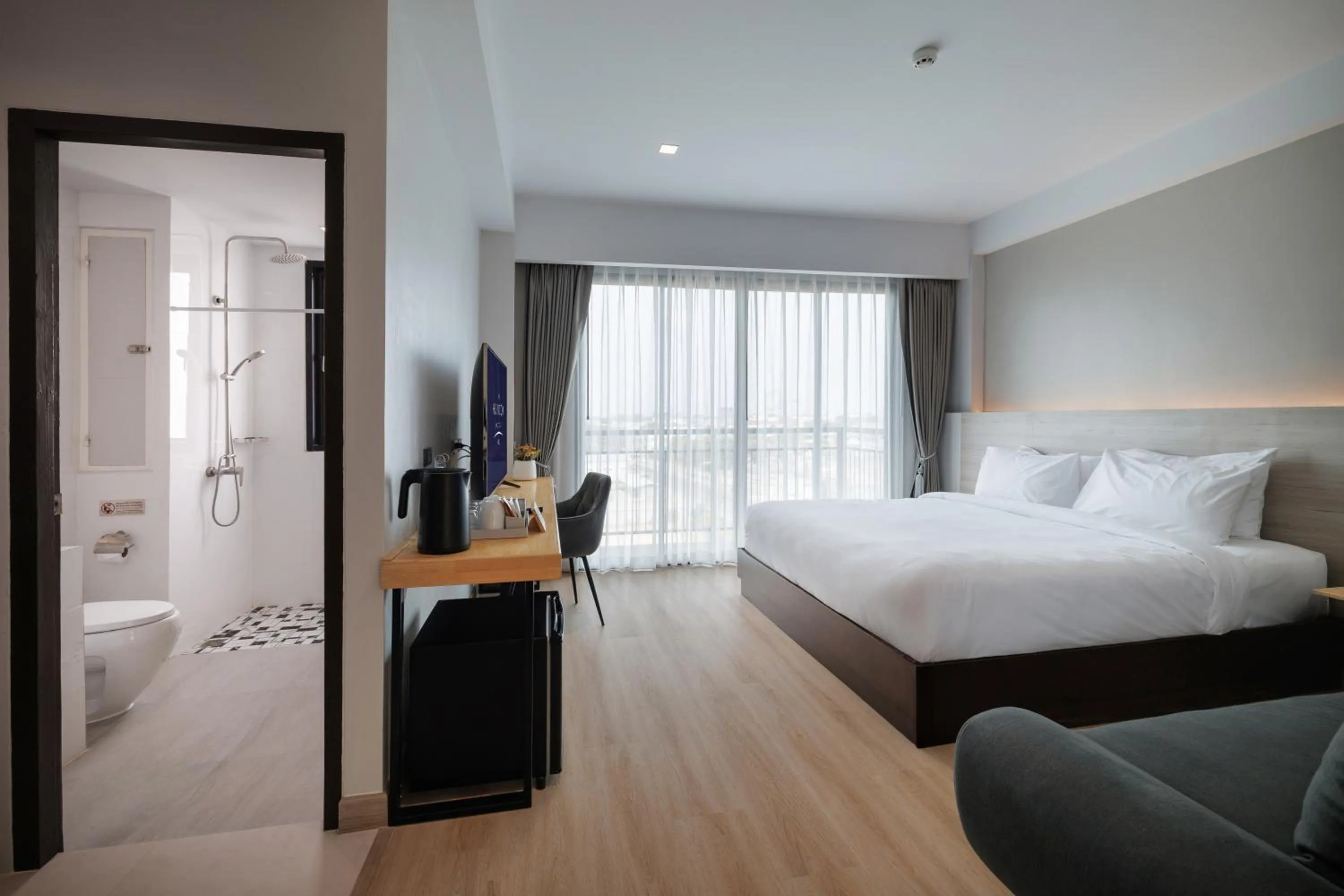 Bed in The Horizon Groove Hotel