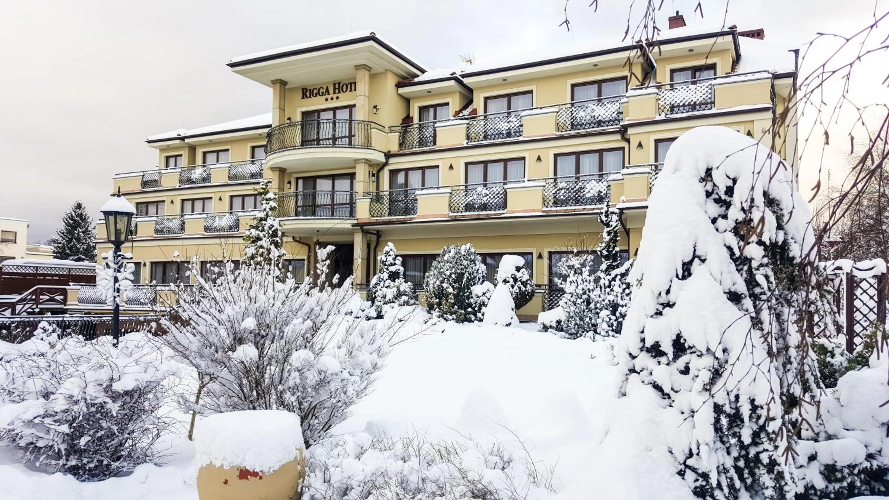 Facade/entrance in Hotel Rigga