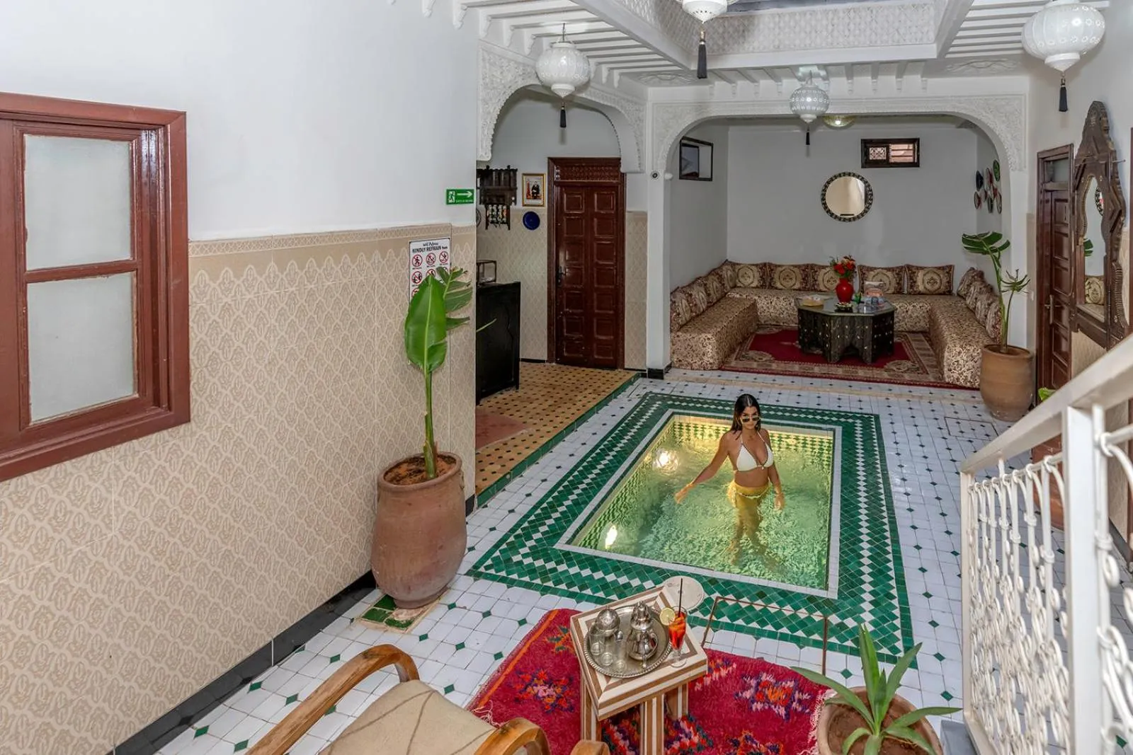 Swimming pool in Riad Lalla Zineb & SPA