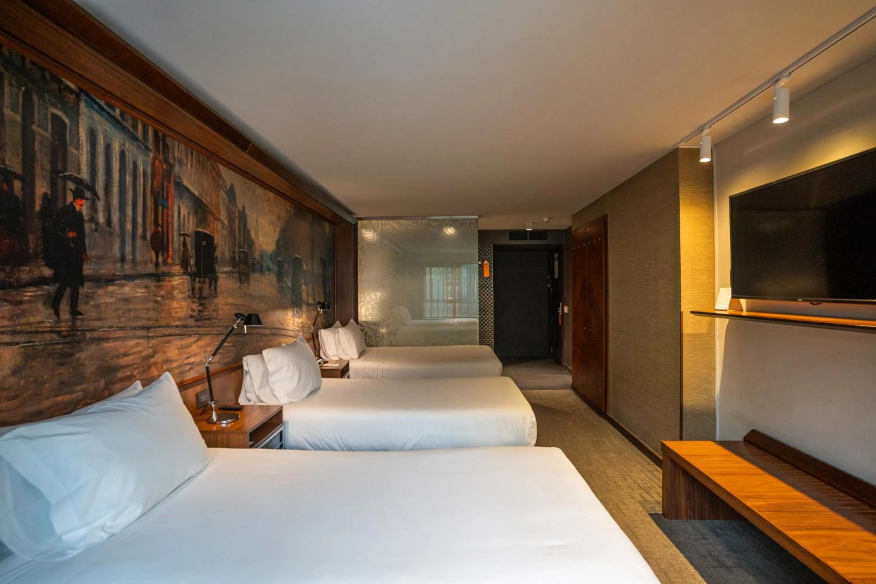 Bed in Hotel Cumbres Lastarria