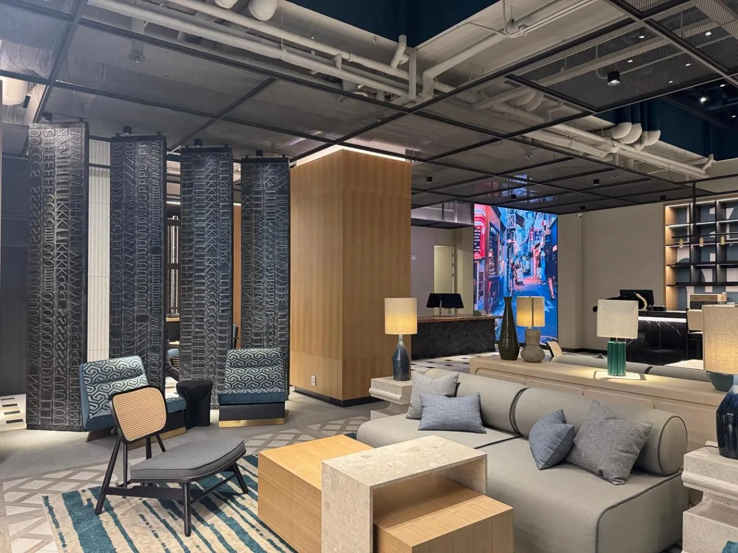 Lobby or reception in New Blanc Central Myeongdong