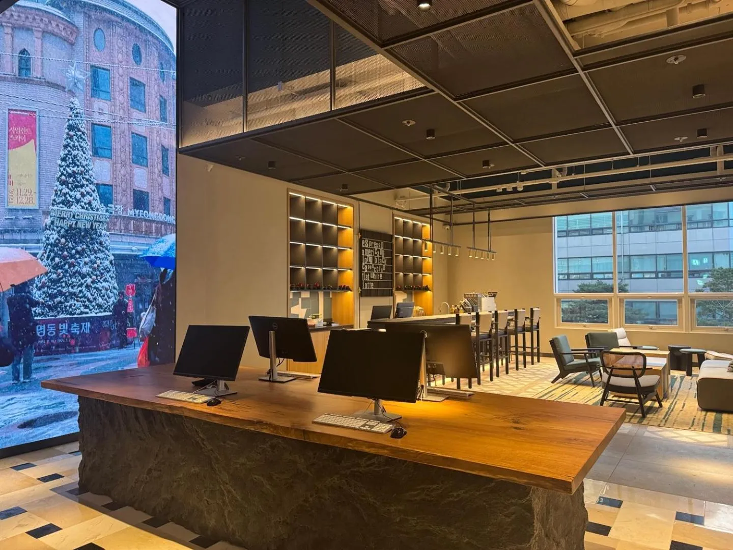 Lobby or reception in New Blanc Central Myeongdong