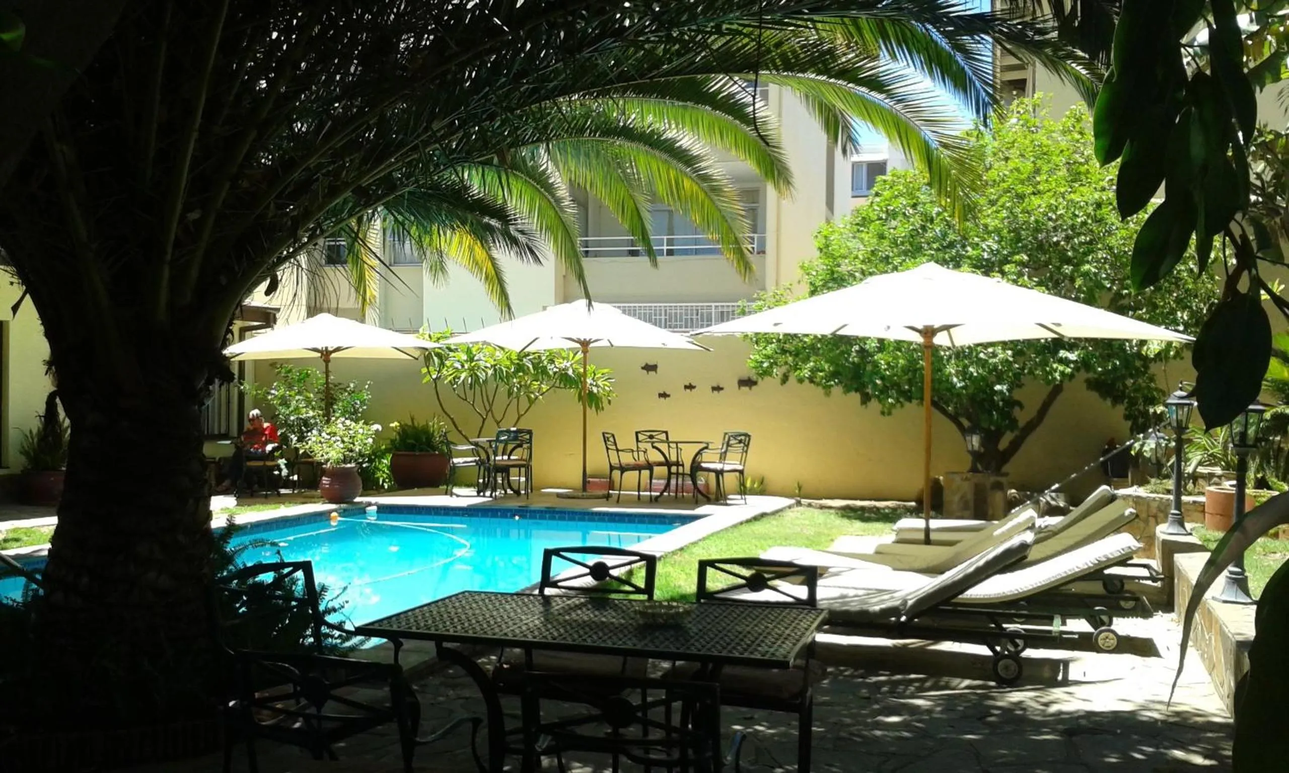 Swimming pool in Hotel Pension Steiner