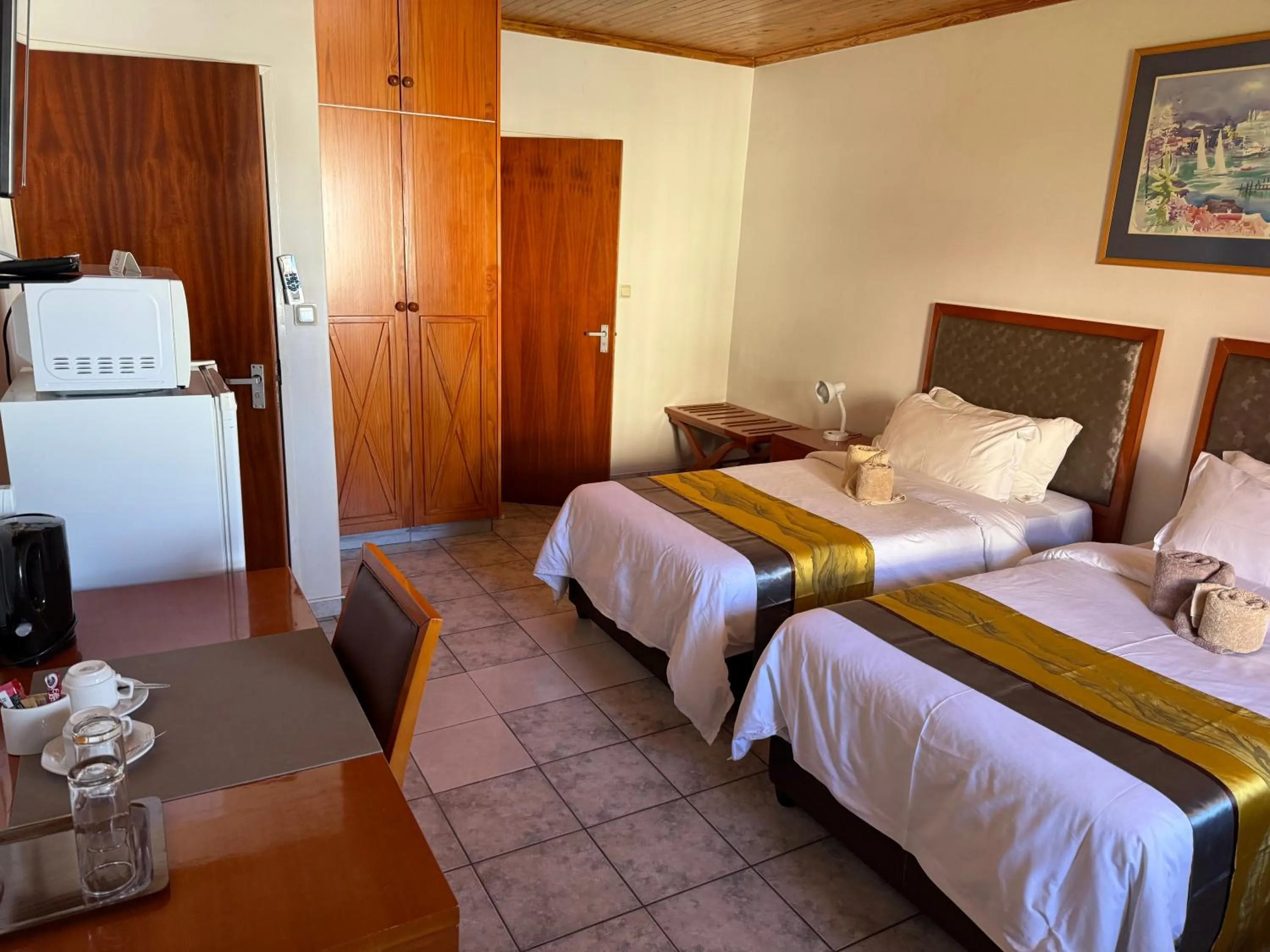 Bed in Hotel Pension Steiner