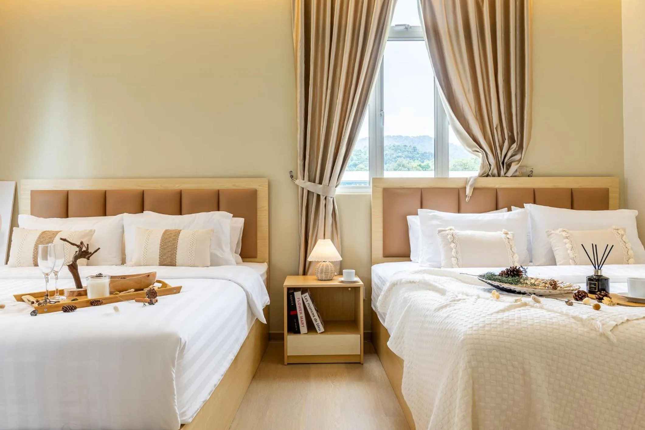 Bed in La Ferringhi Villa by BRB