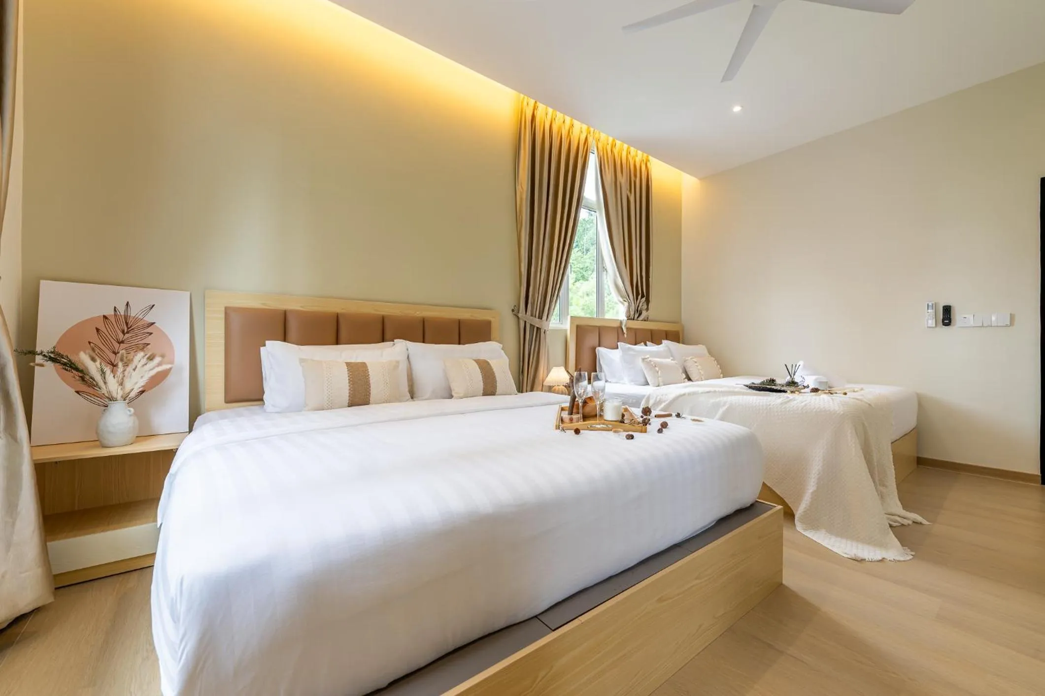 Bed in La Ferringhi Villa by BRB