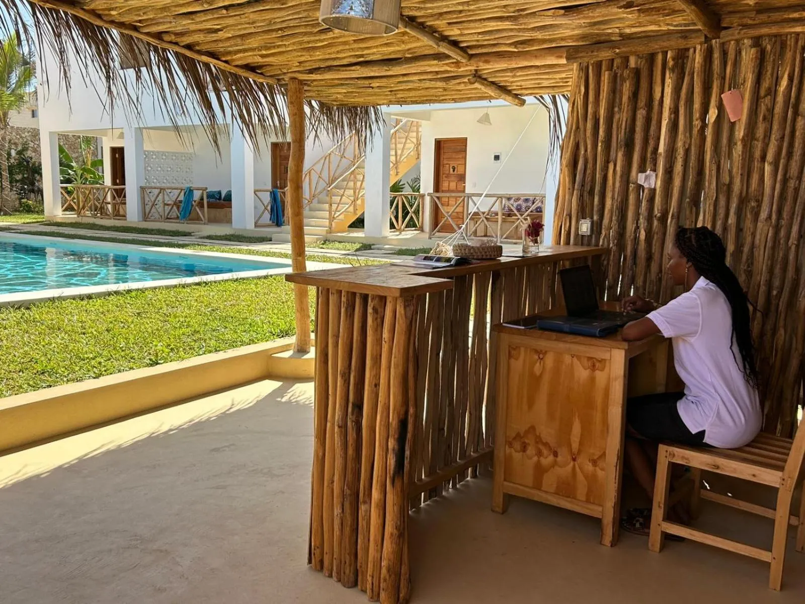 Lobby or reception in TATU INN Boutique Hotel WATAMU