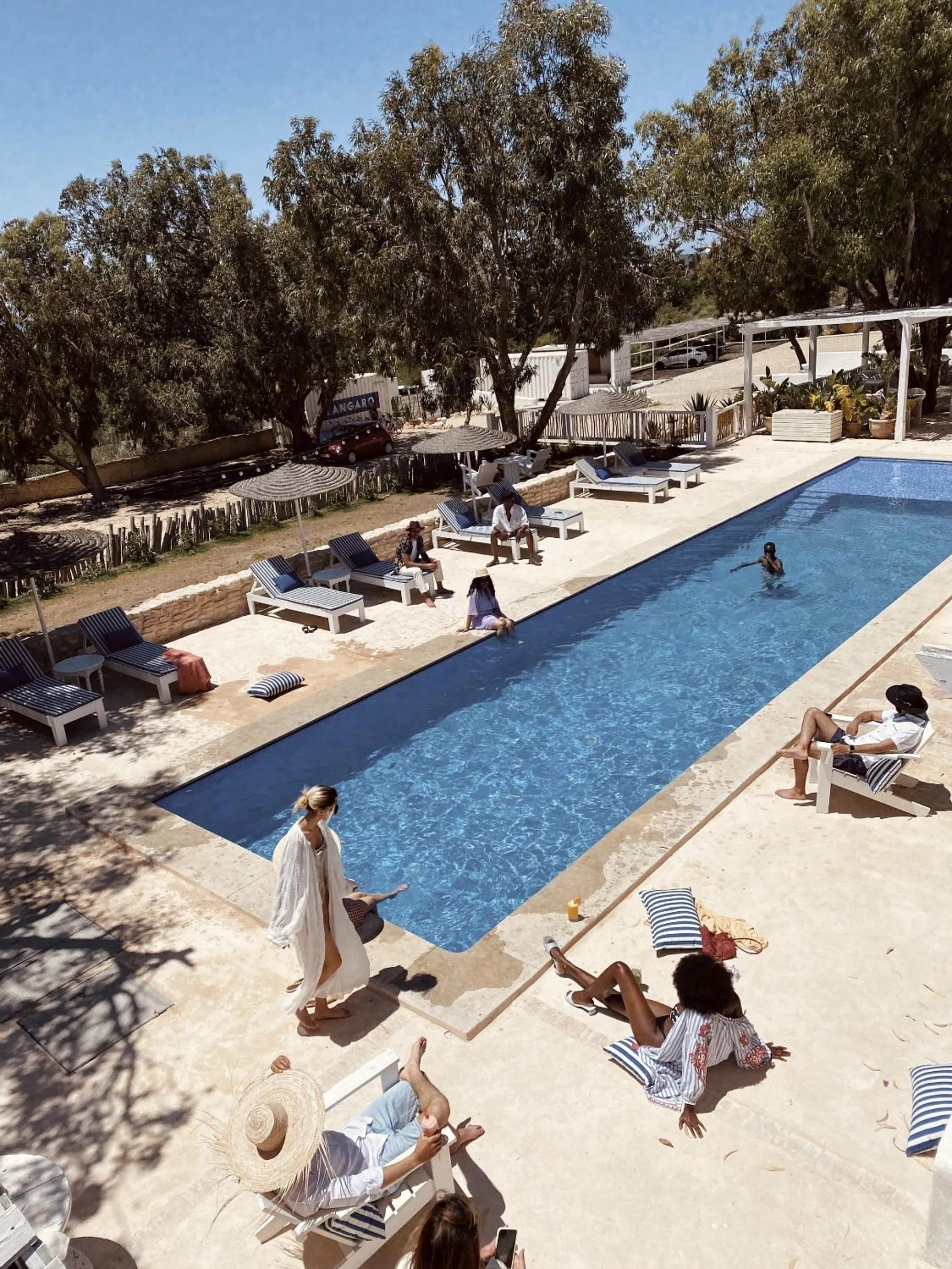 Pool view in Tangaro Hip Hotel & Spa