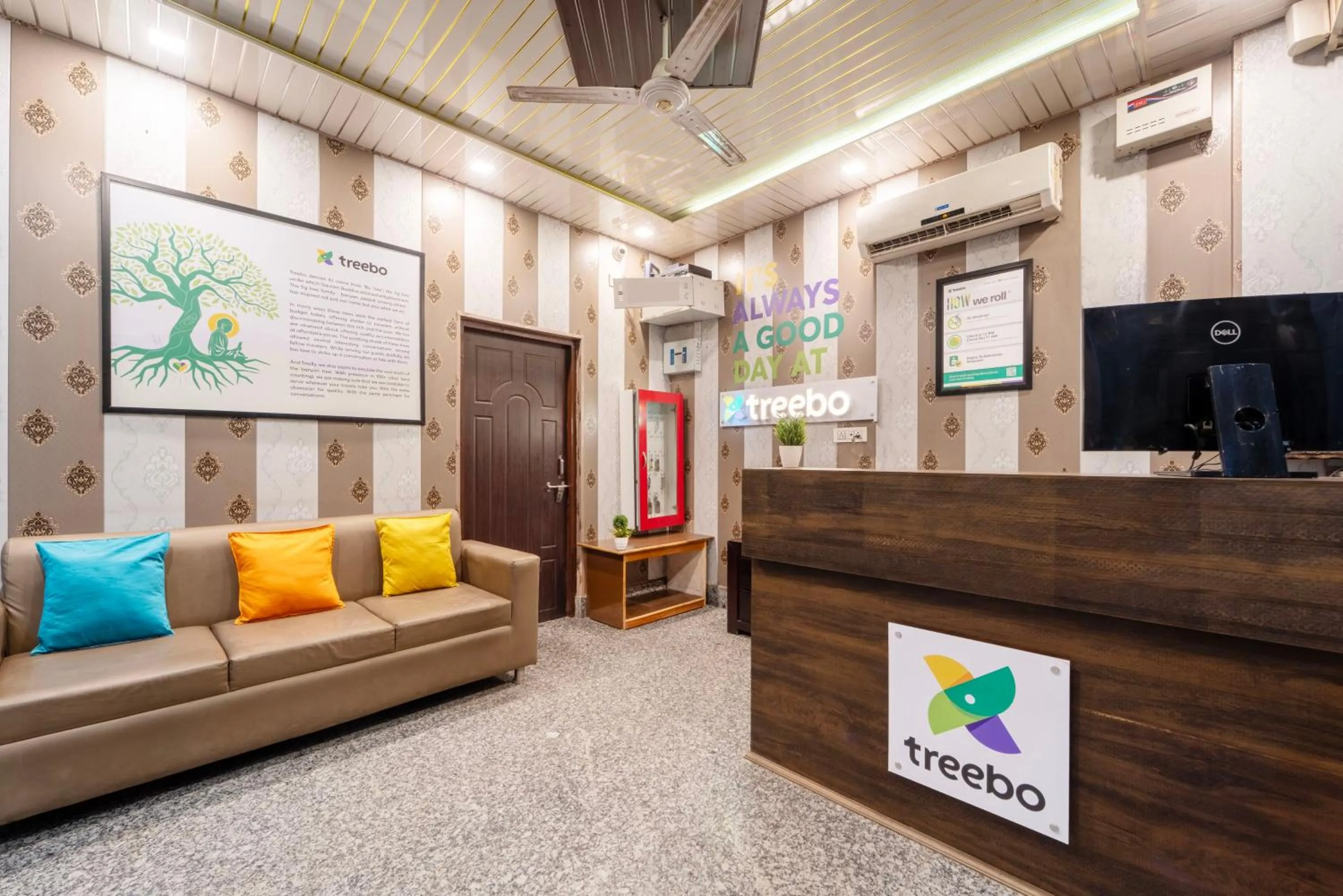Lobby or reception in Treebo AK Residency, Tapovan