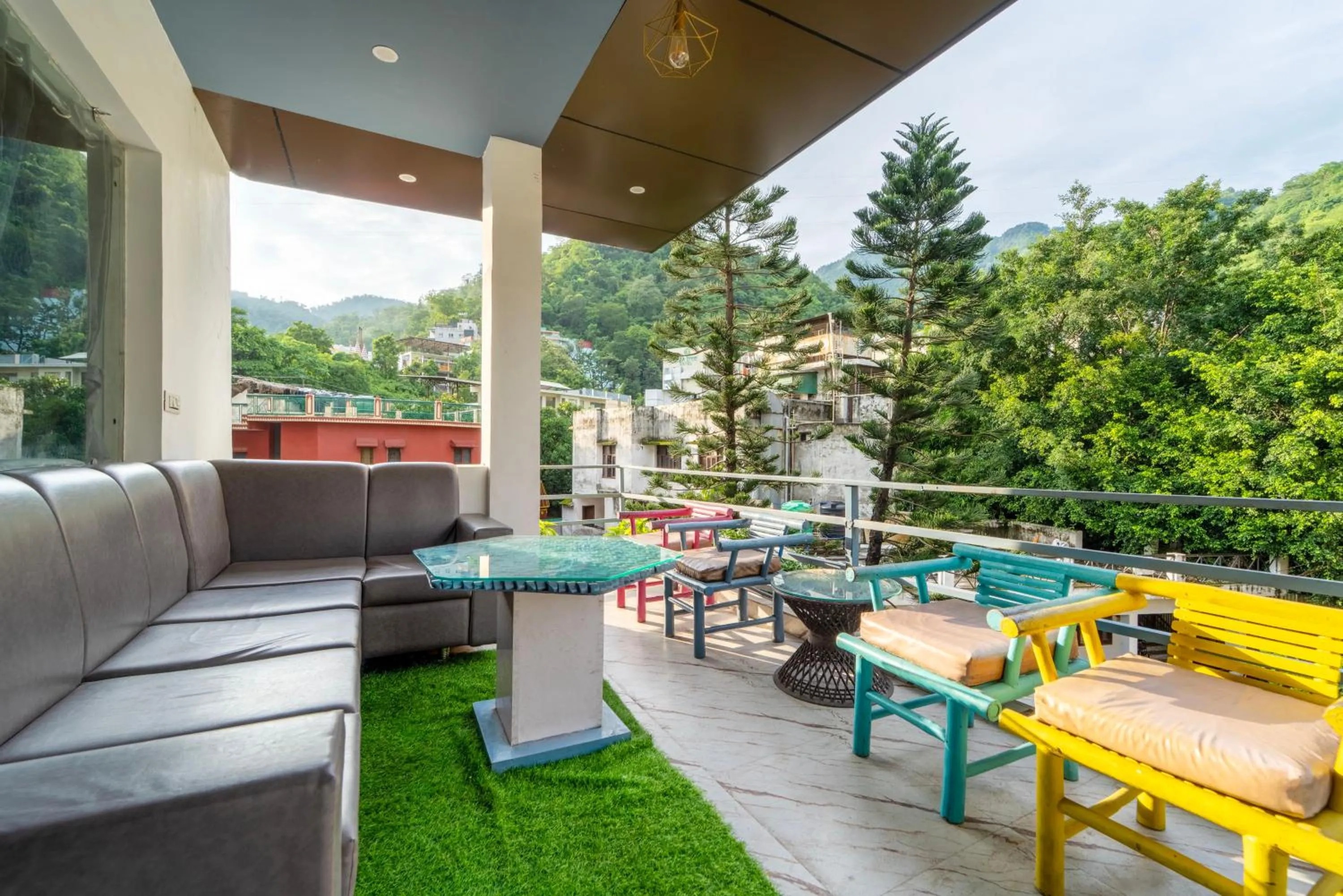 Seating area in Treebo AK Residency, Tapovan