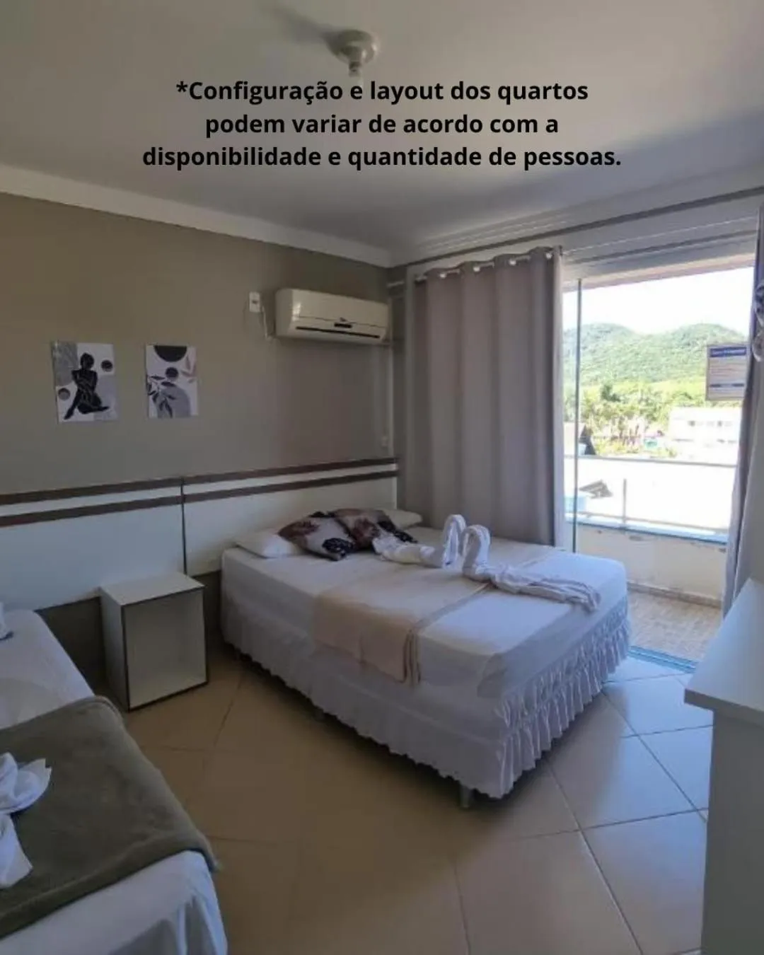 Bed in Pousada Recanto do Cowboy