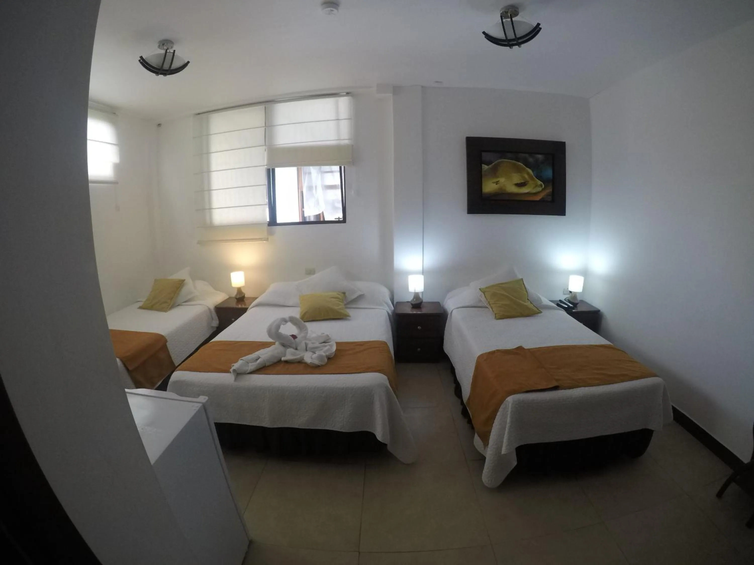 Decorative detail, Bed in Hostal Costa del Pacifico