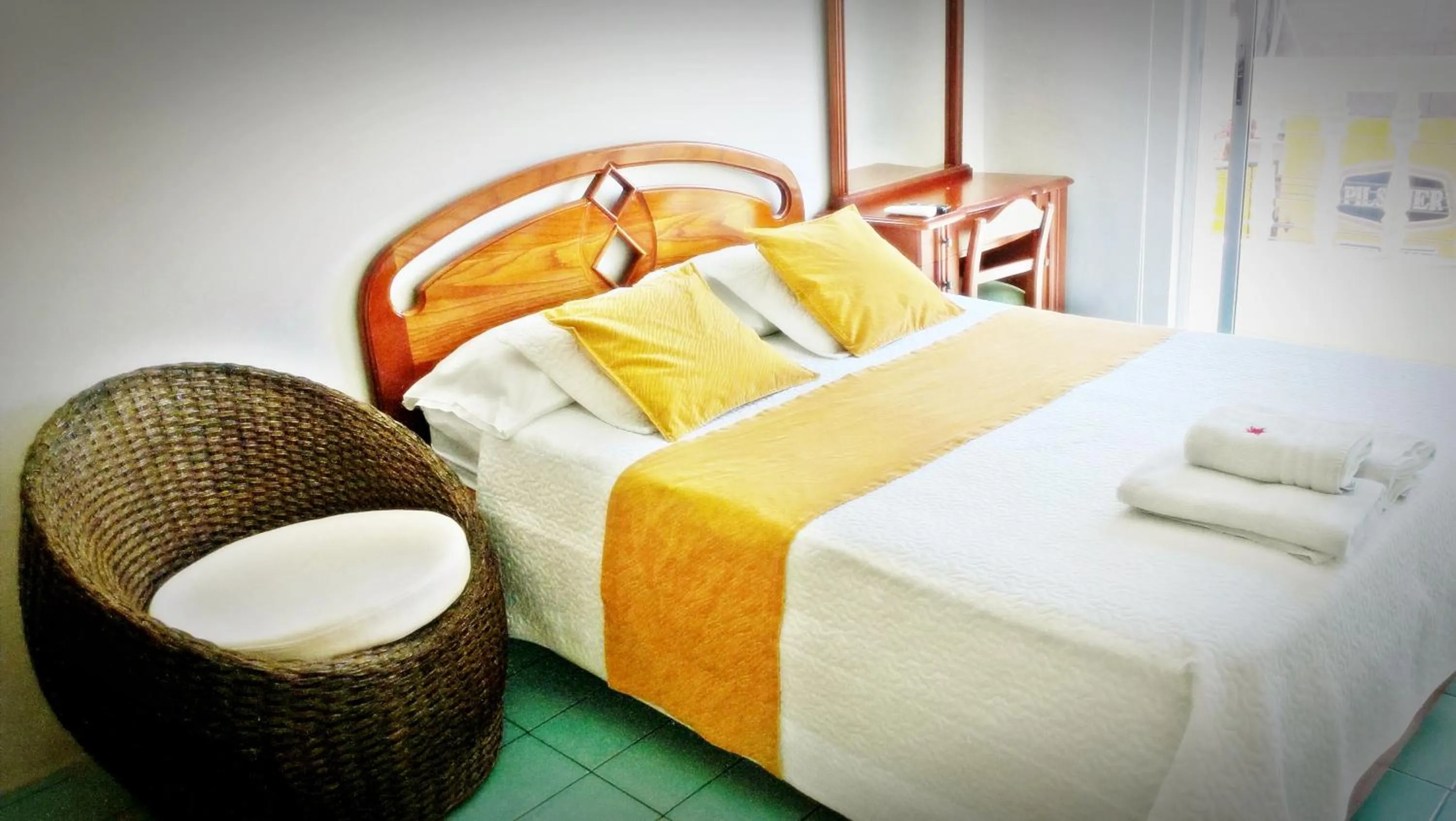 Bed in Hostal Costa del Pacifico