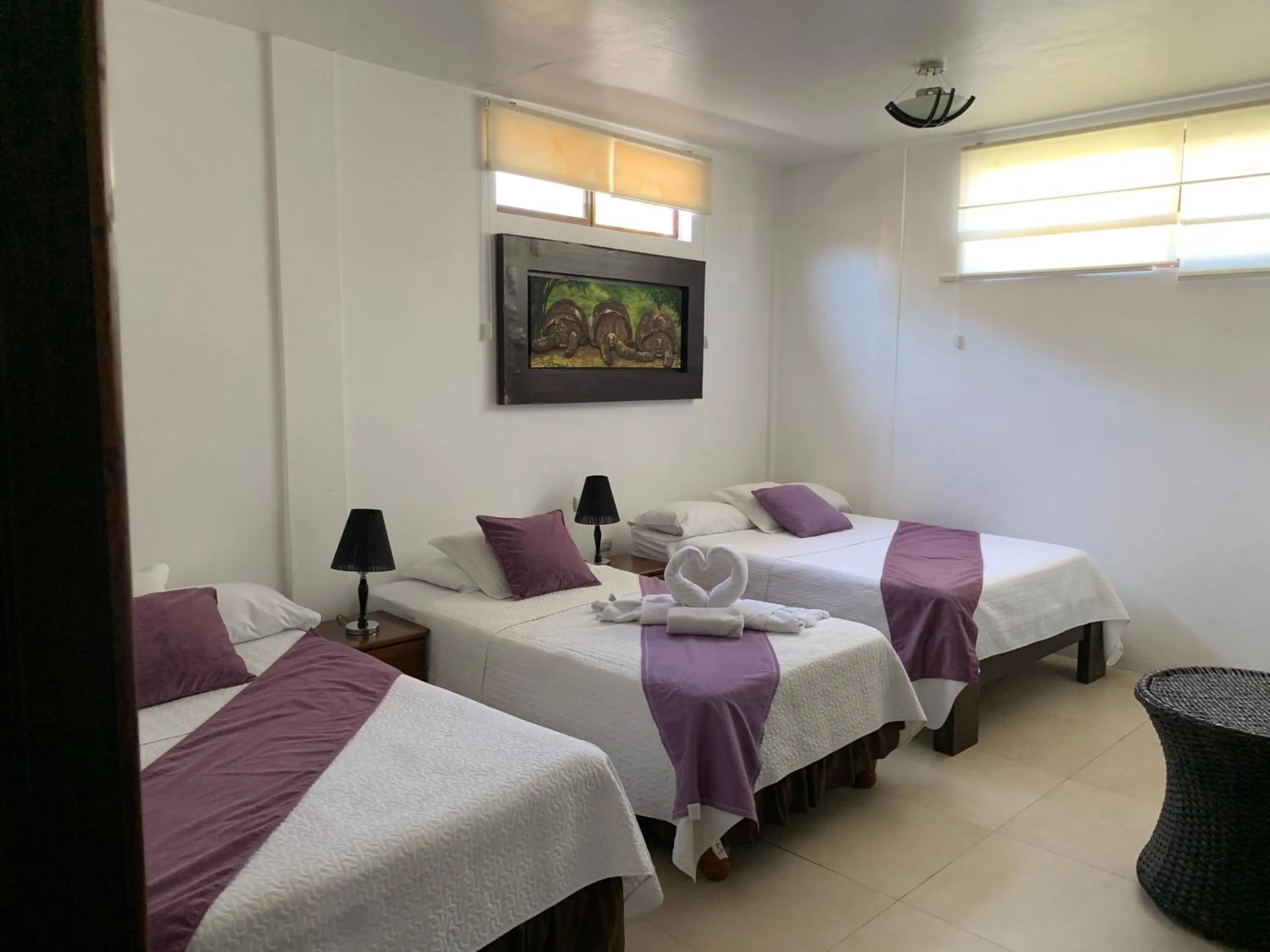 Bed in Hostal Costa del Pacifico