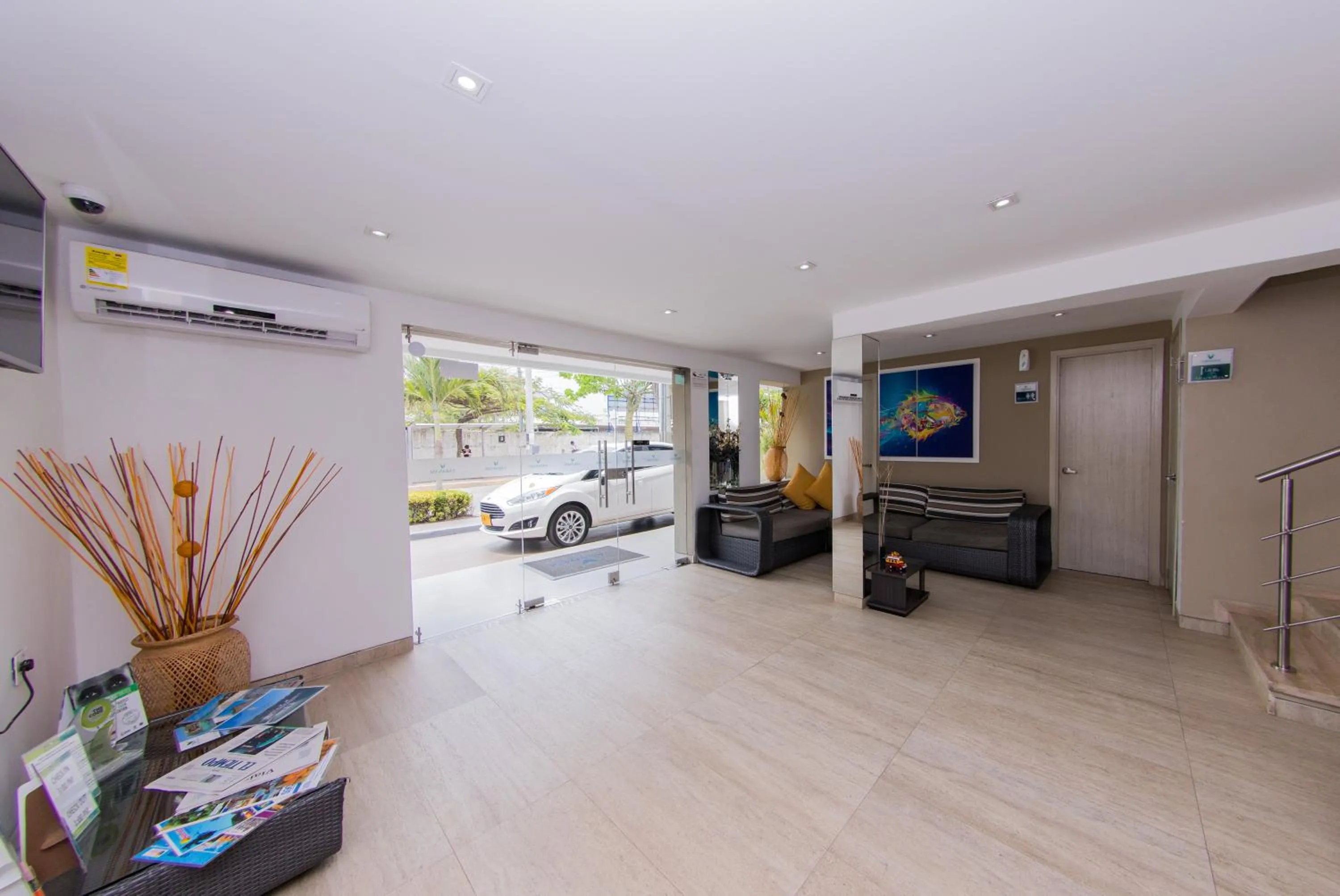 Lobby or reception in Varanasi Hotel Boutique Aeropuerto