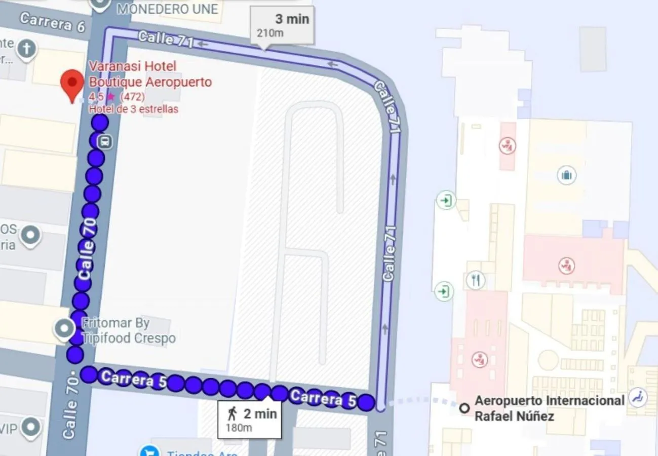 Location in Varanasi Hotel Boutique Aeropuerto