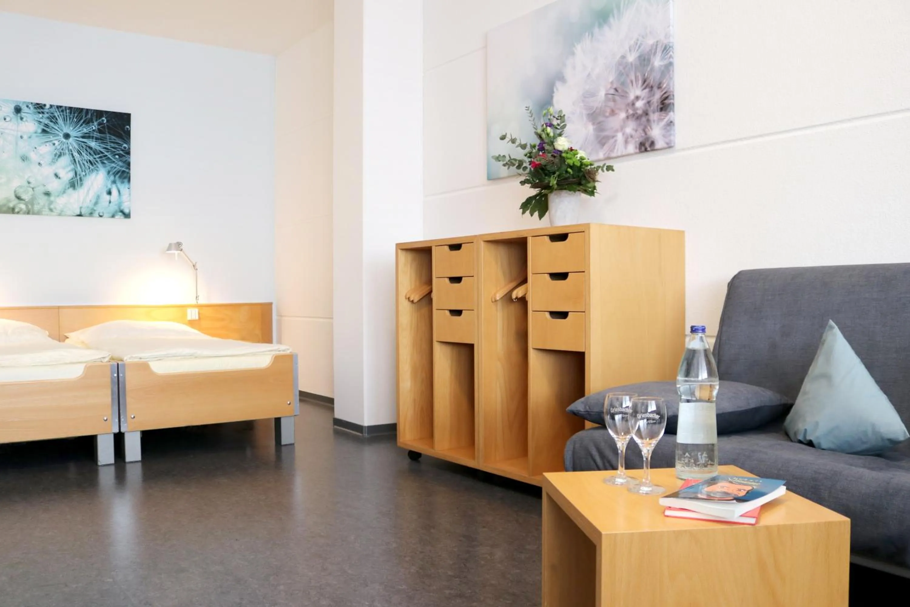 Bed in Seminarhotel in der Manfred-Sauer-Stiftung