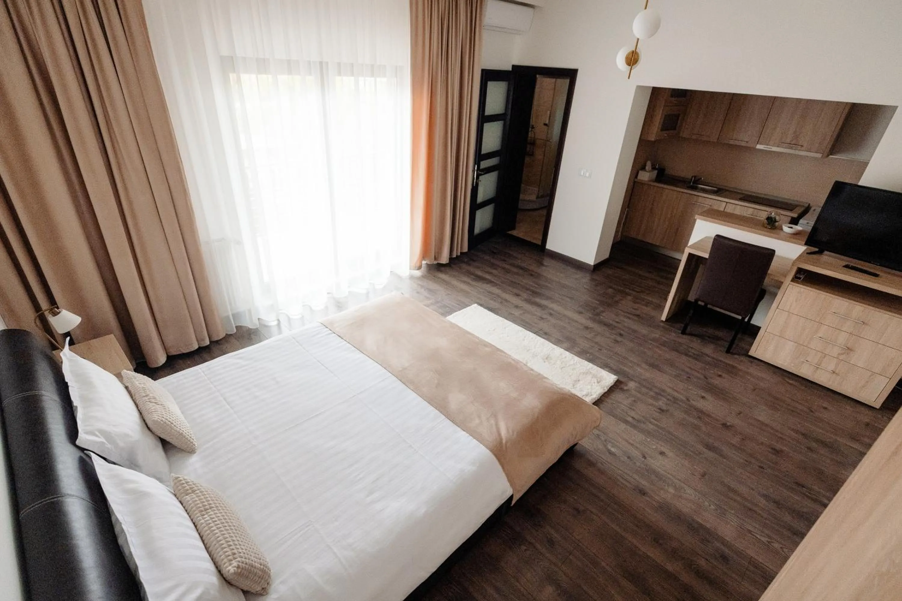 Bed in Aparthotel Punct pe i