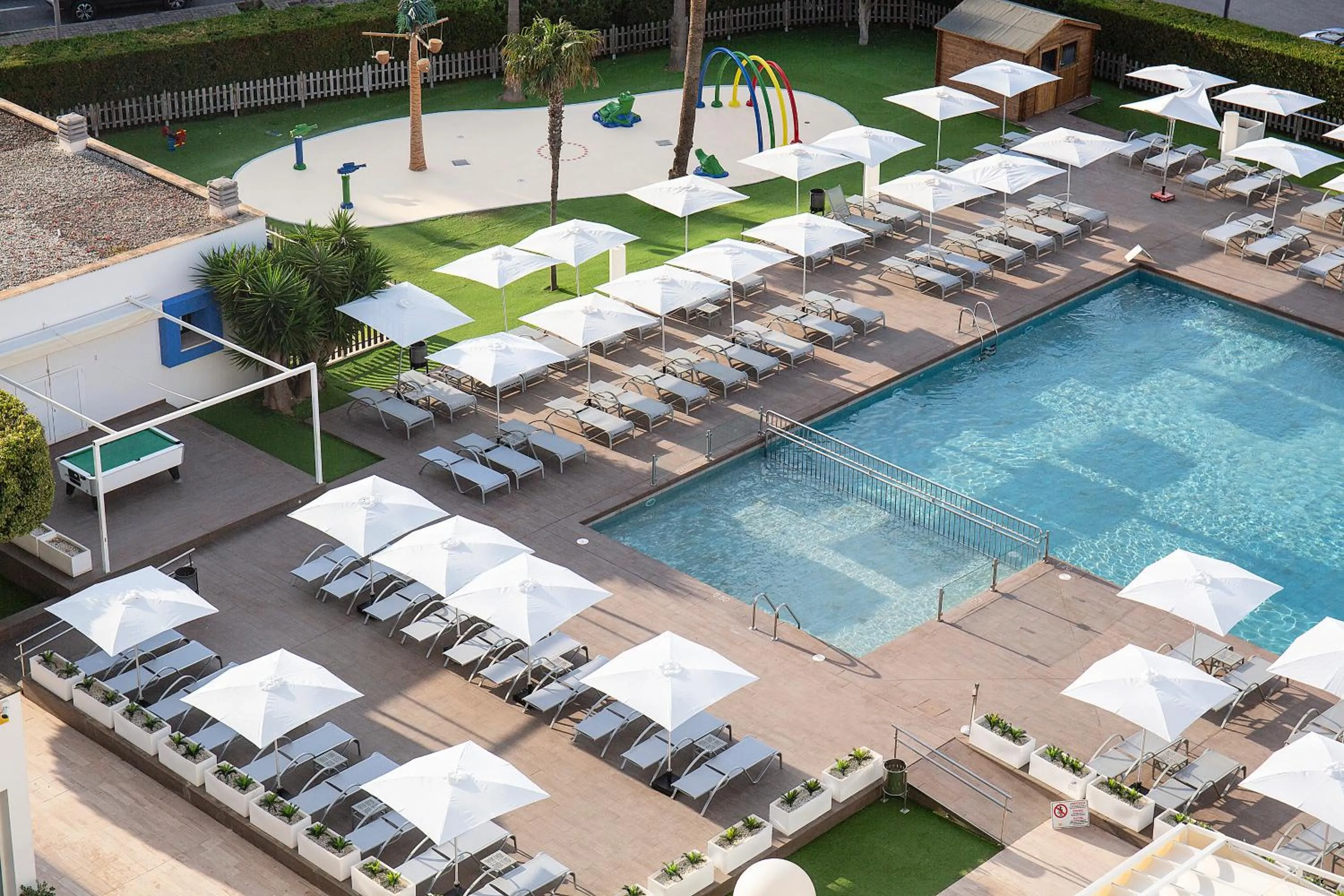 Pool view in BQ Delfín Azul Hotel