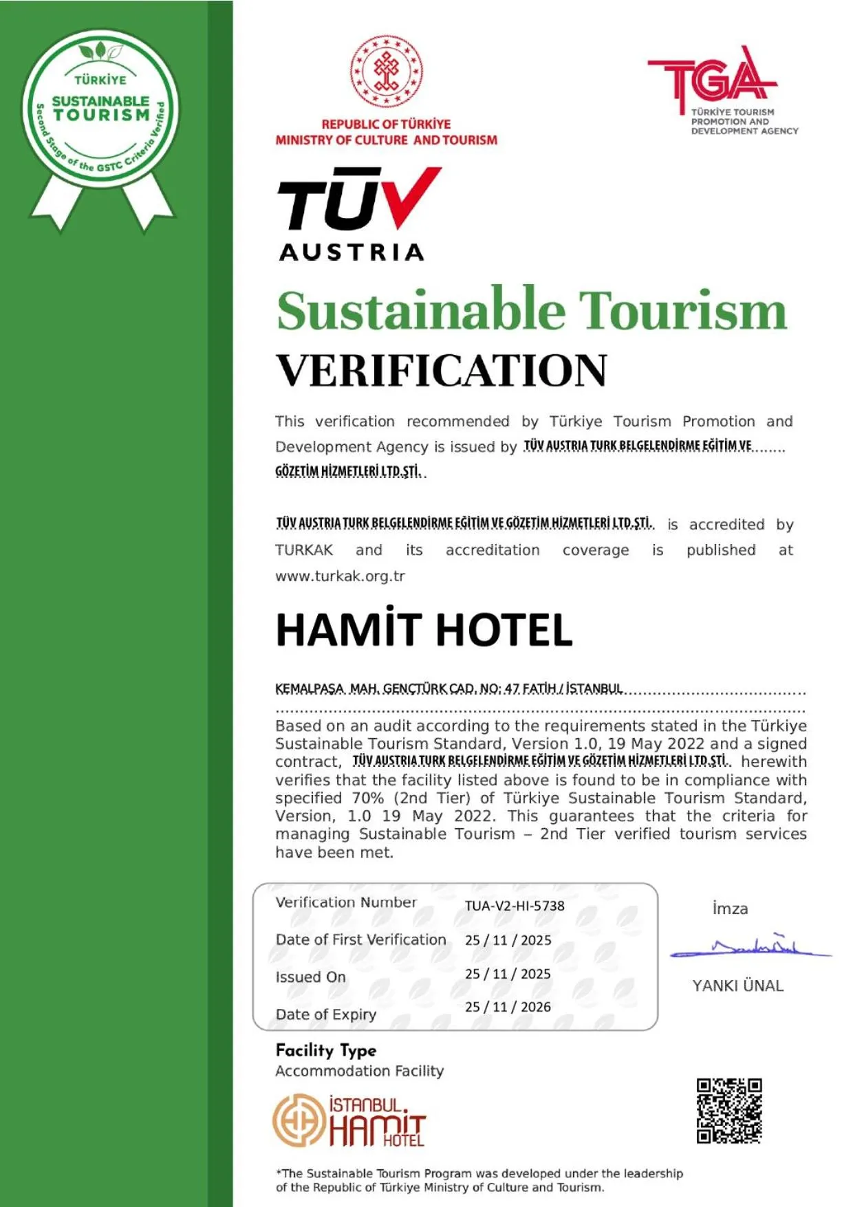 Property building in Hamit Hotel Istanbul - Special Category