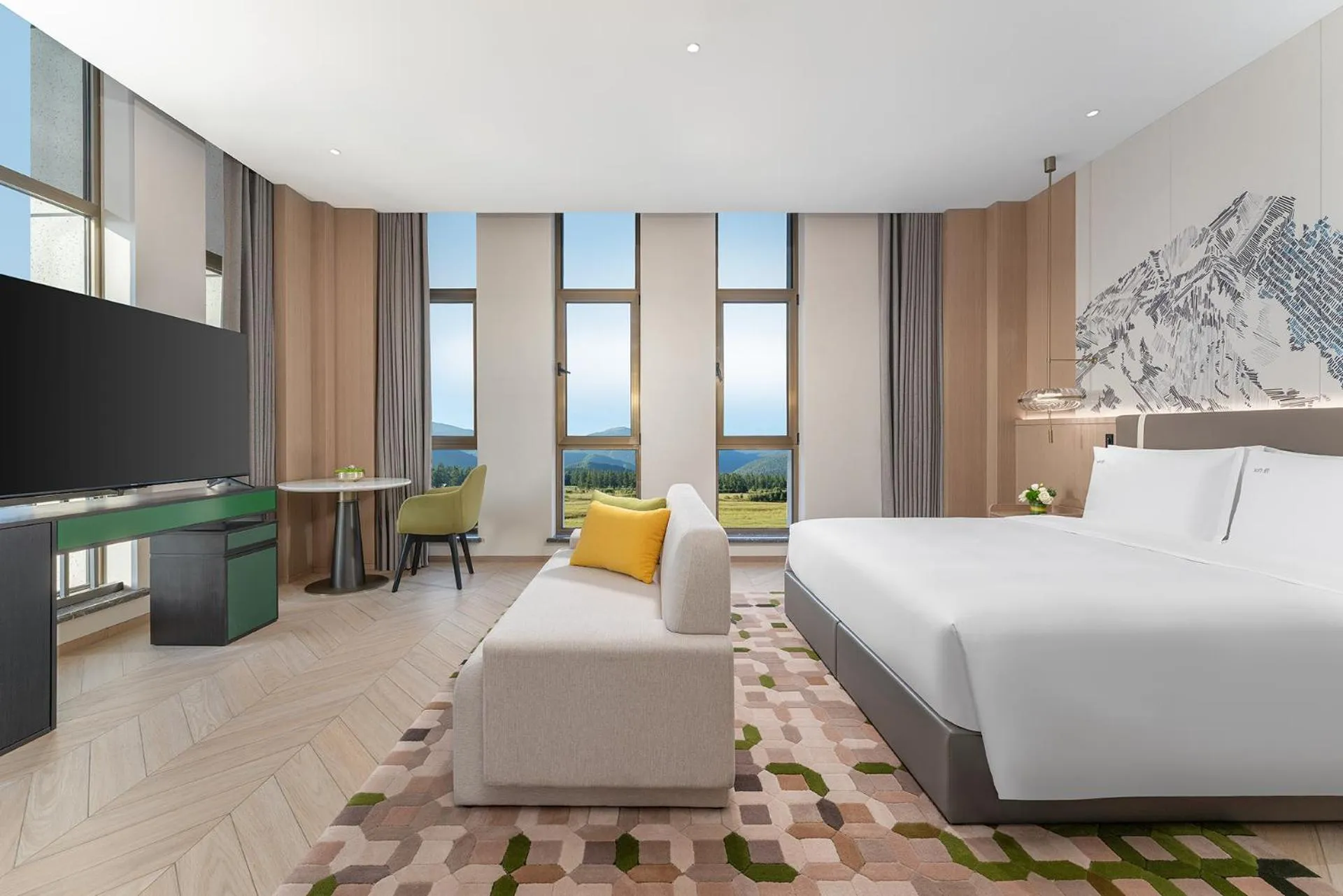 Bedroom, Bed in Holiday Inn Liaoyuan City Center by IHG