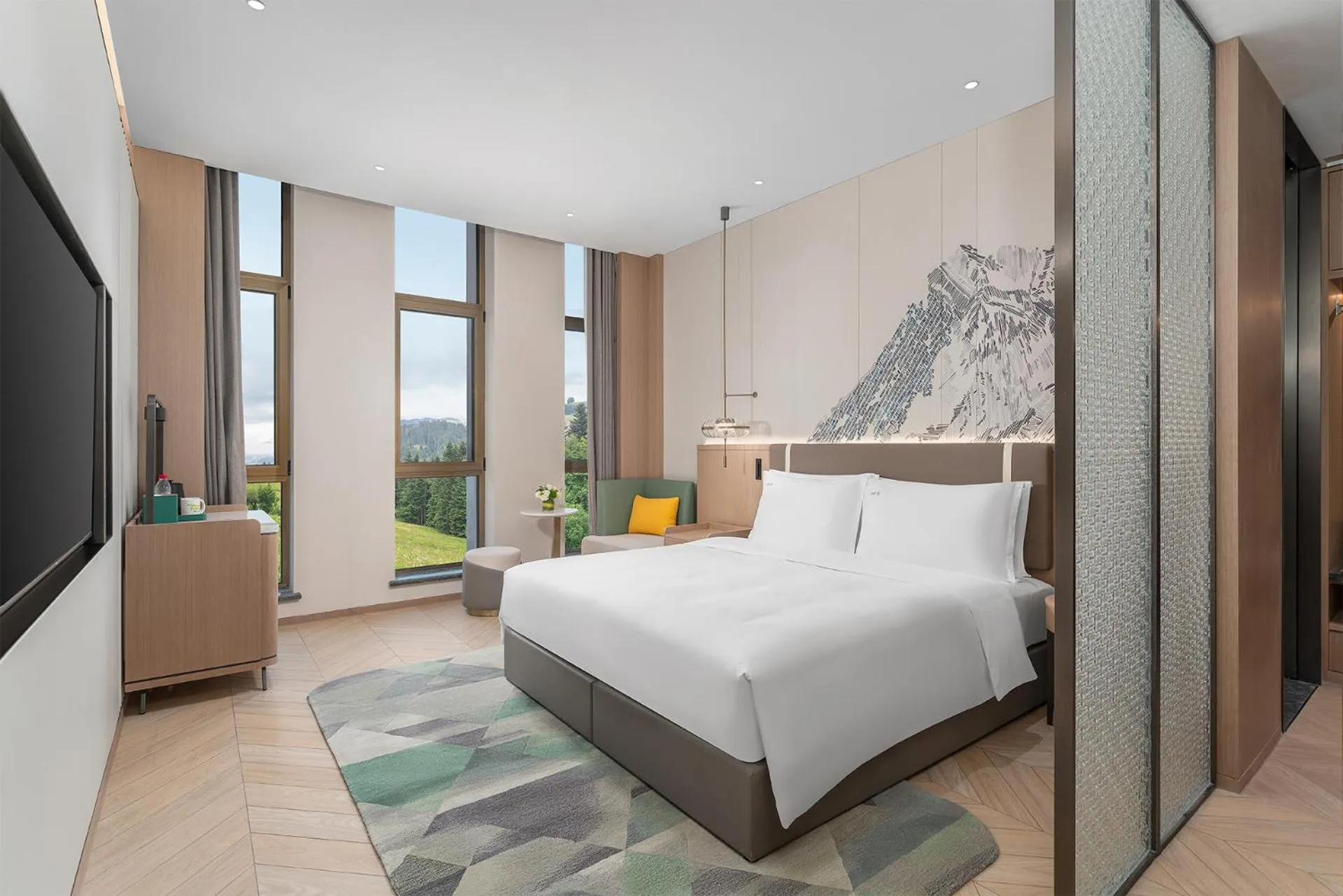 Bedroom, Bed in Holiday Inn Liaoyuan City Center by IHG