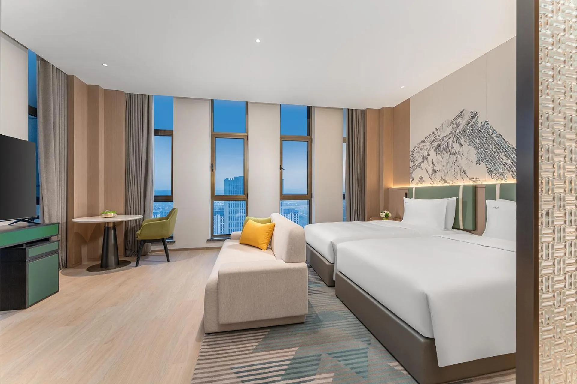 Bedroom, Bed in Holiday Inn Liaoyuan City Center by IHG