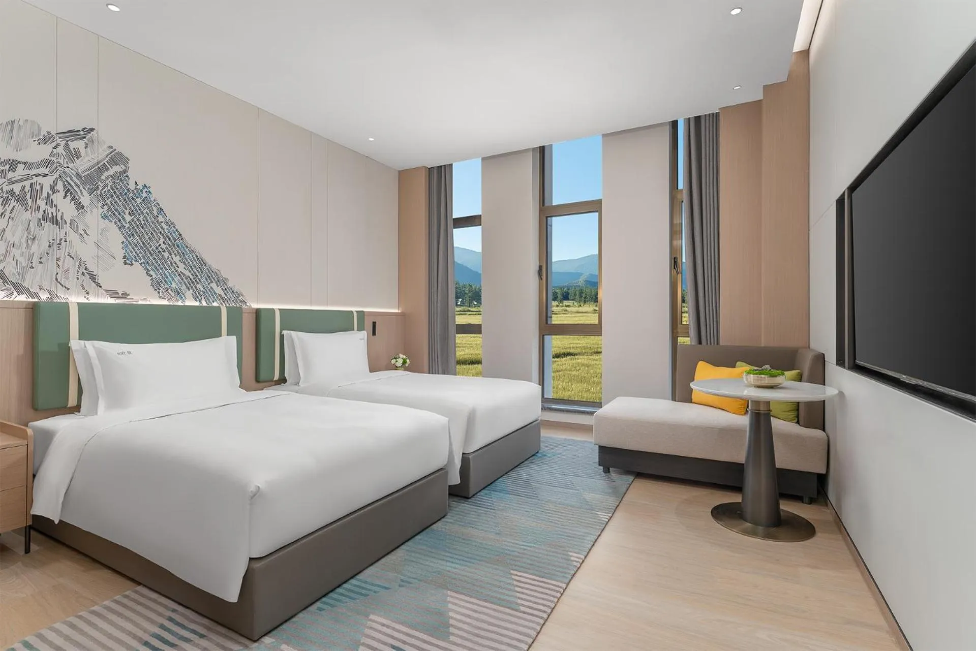 Bedroom, Bed in Holiday Inn Liaoyuan City Center by IHG