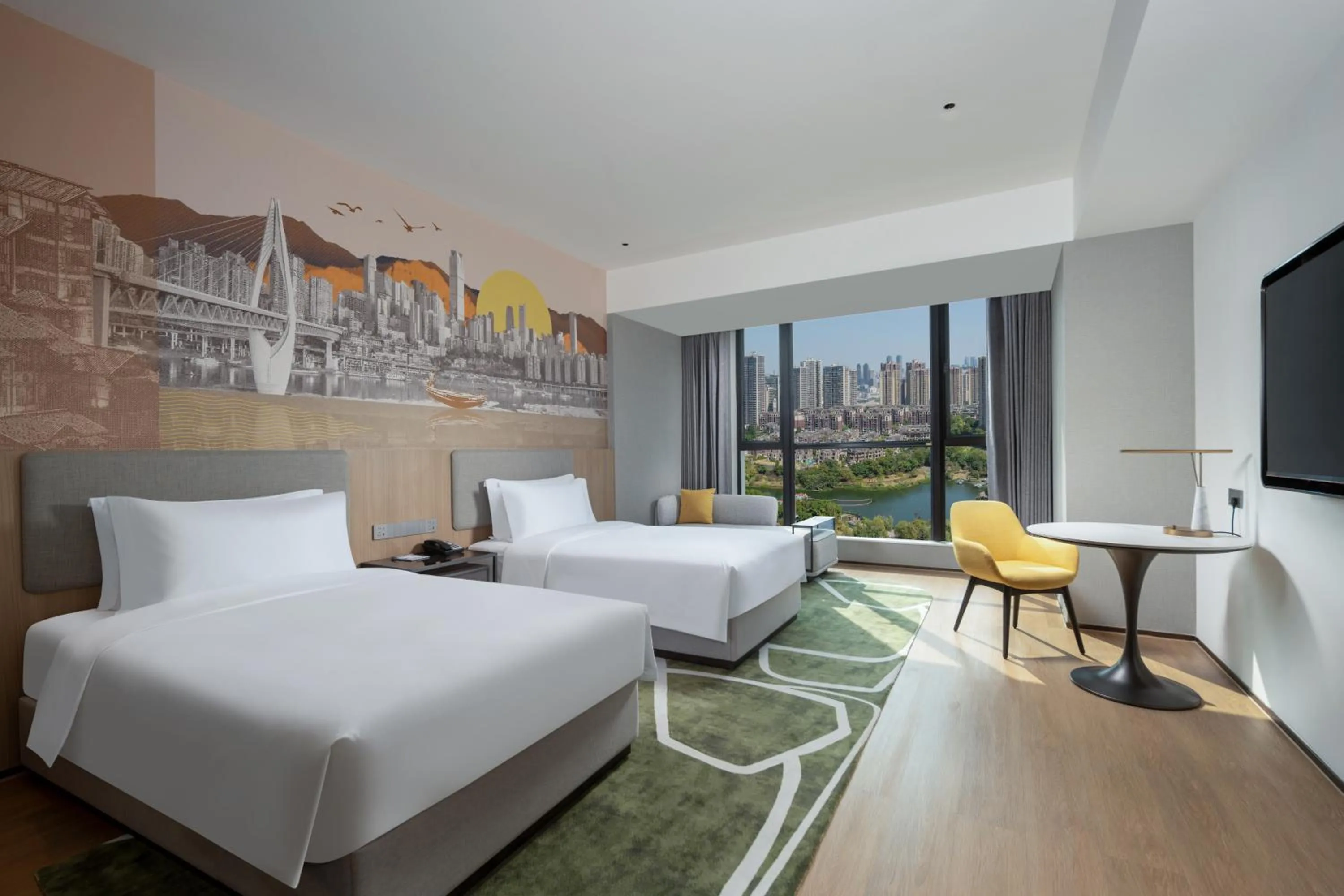 Bed in Holiday Inn & Suites Chongqing Nanan by IHG