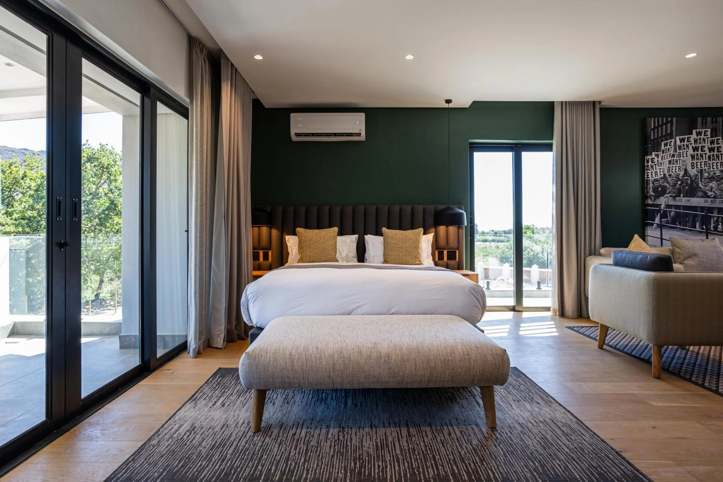 Bed in Franschhoek Hotel