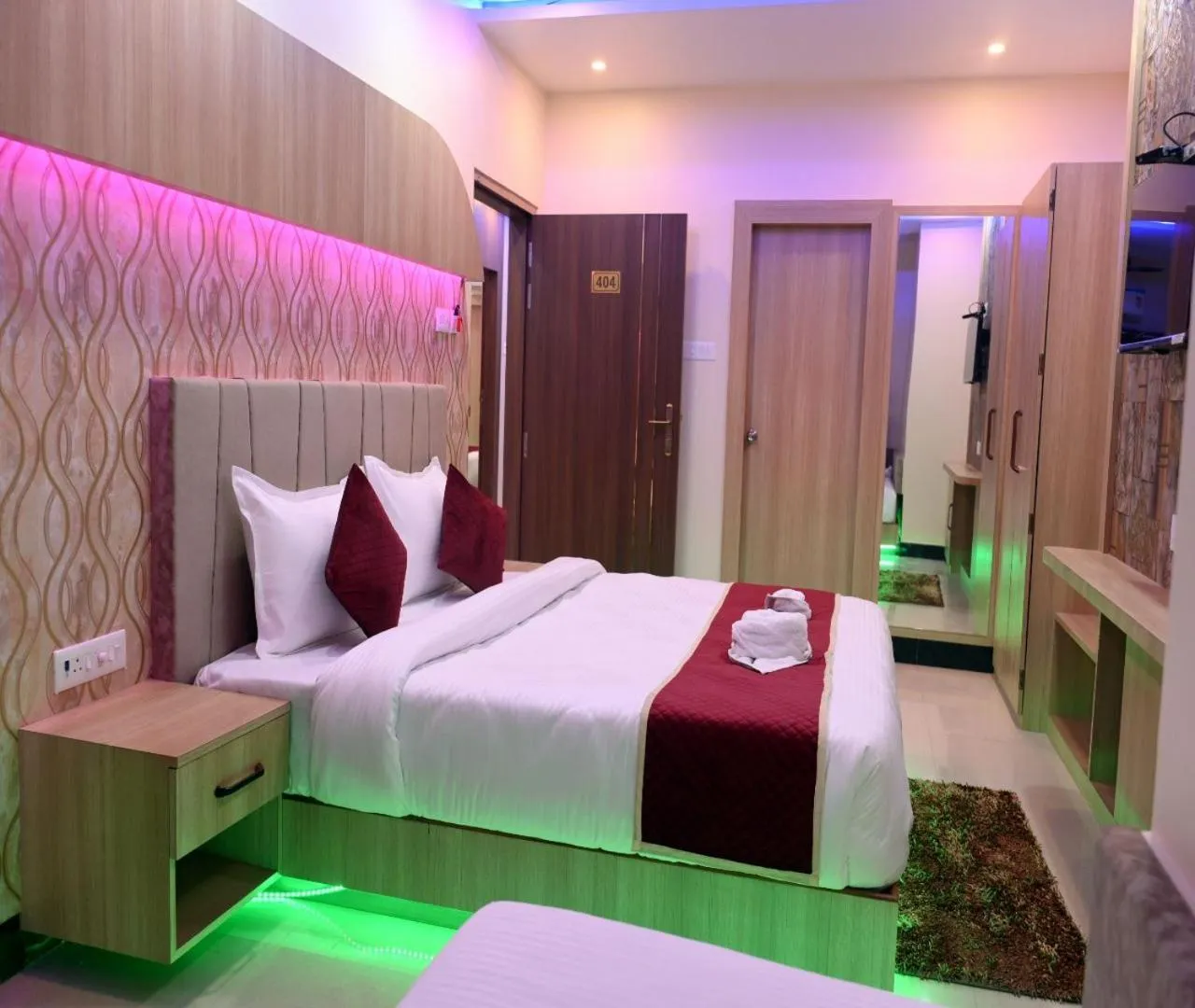 Bed in Hotel Shankara Residency