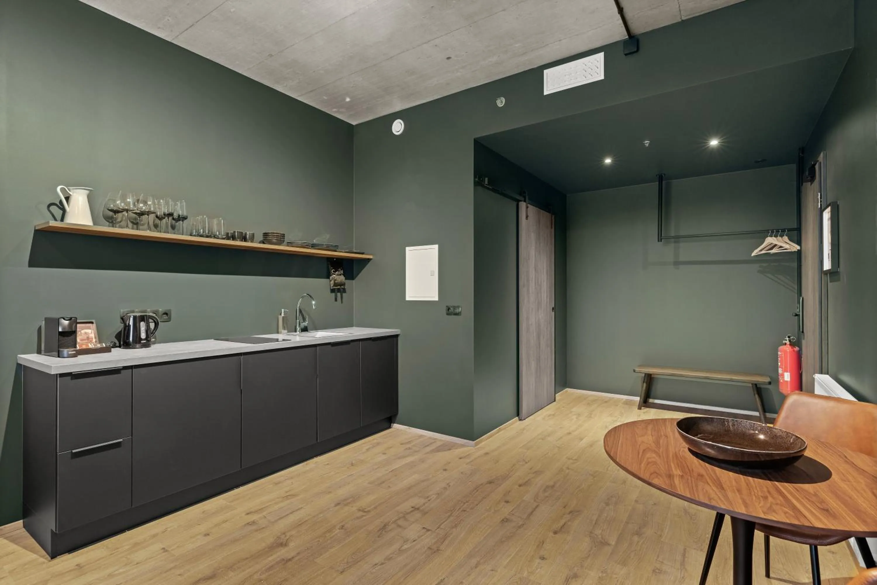 Kitchen or kitchenette in Aurora Nooks Apartments by Heimaleiga