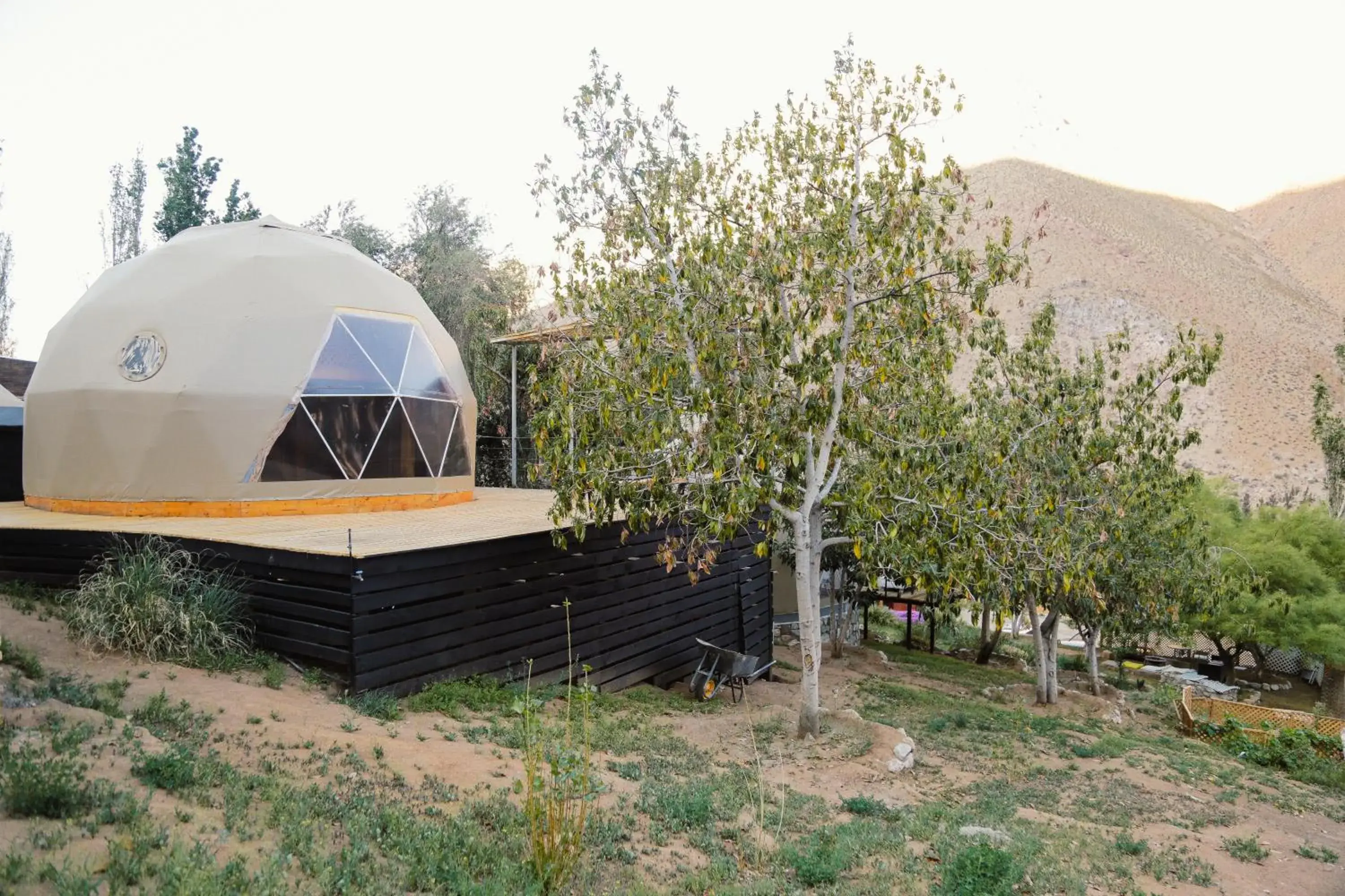 Double Room with Garden View in Milodge Elqui Domos Double Room with Garden View in Milodge Elqui Domos