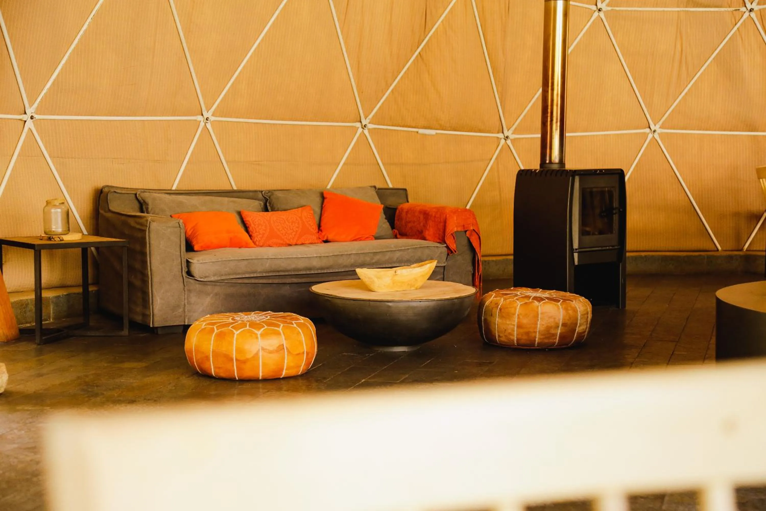 Living room in Milodge Elqui Domos