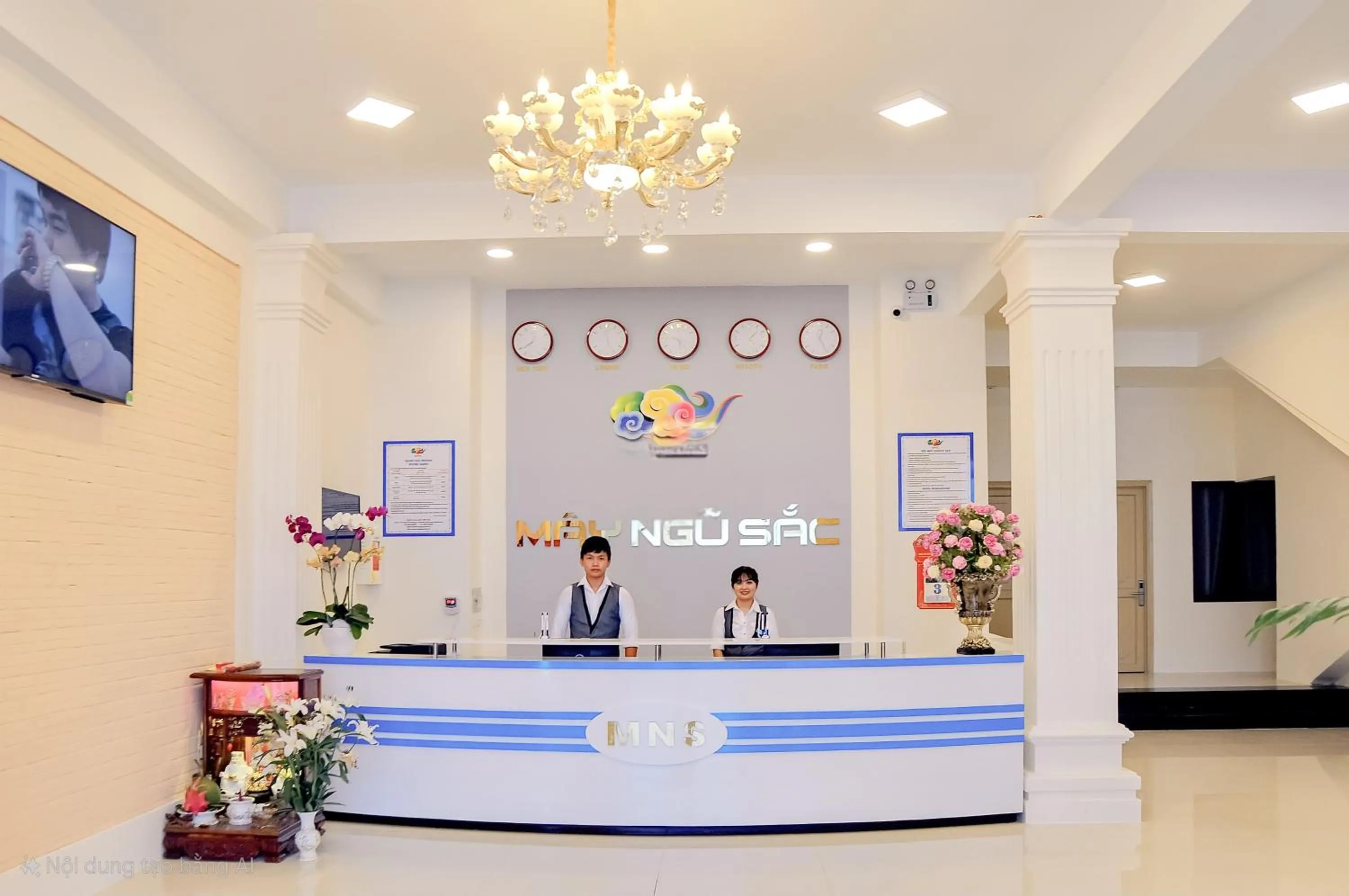 Lobby or reception in May Ngu Sac - Iridescent Clouds Hotel